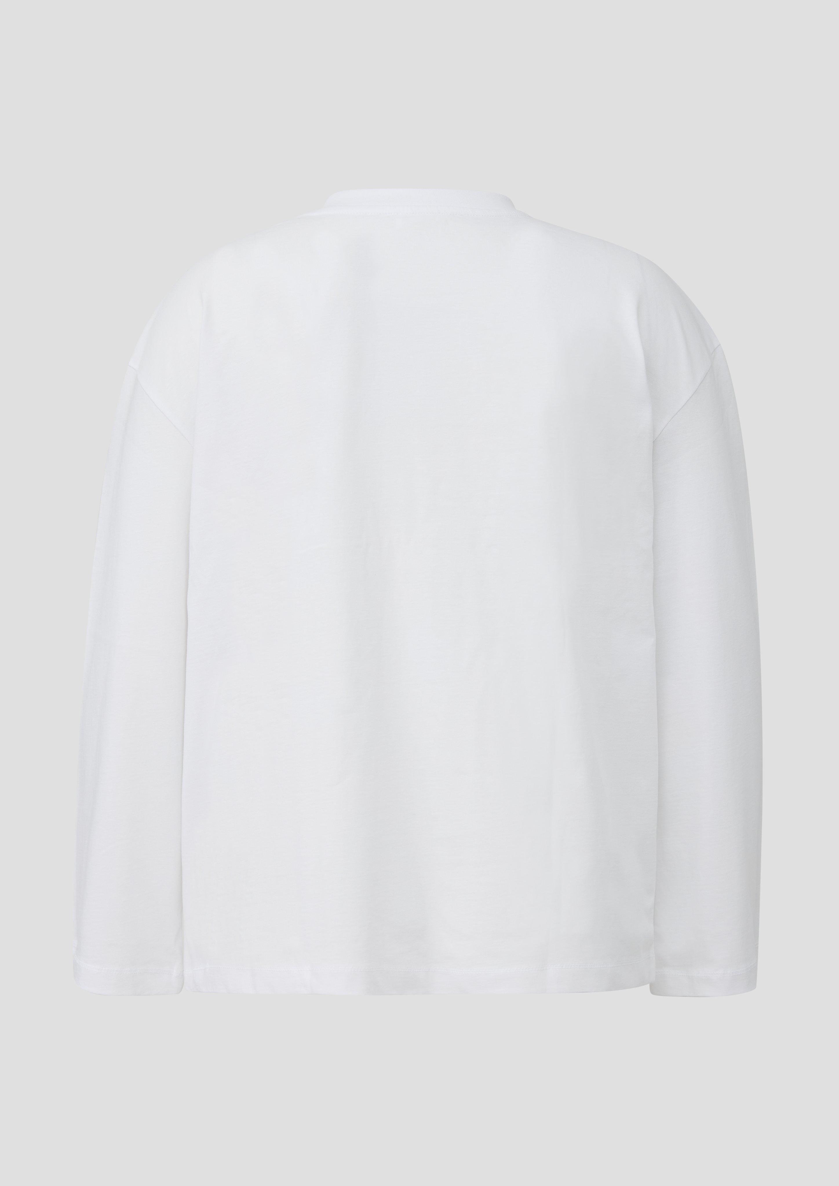 Damen T-Shirt mit weitem Arm in weiß von s.Oliver CURVE