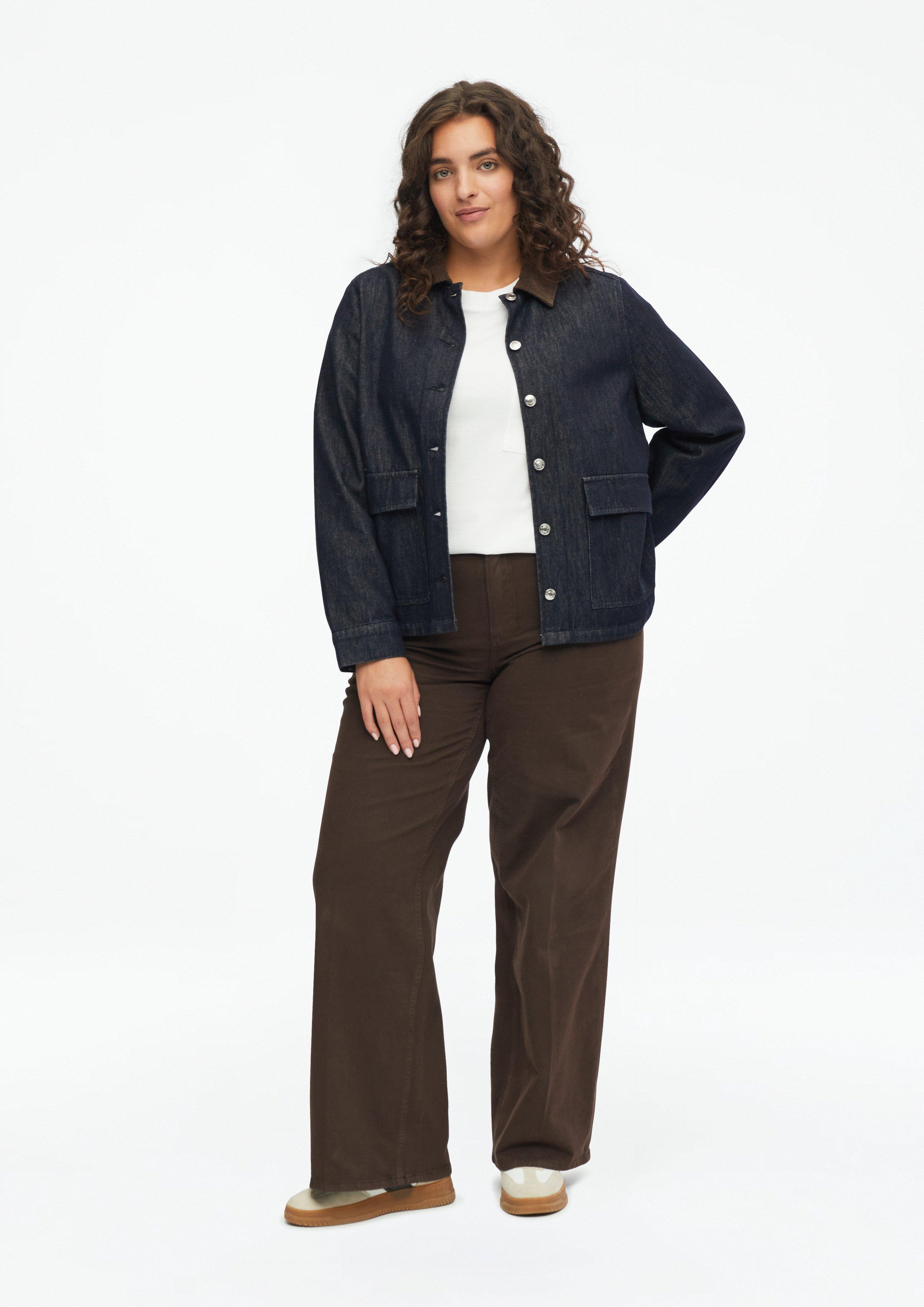 Damen T-Shirt mit weitem Arm in weiß von s.Oliver CURVE