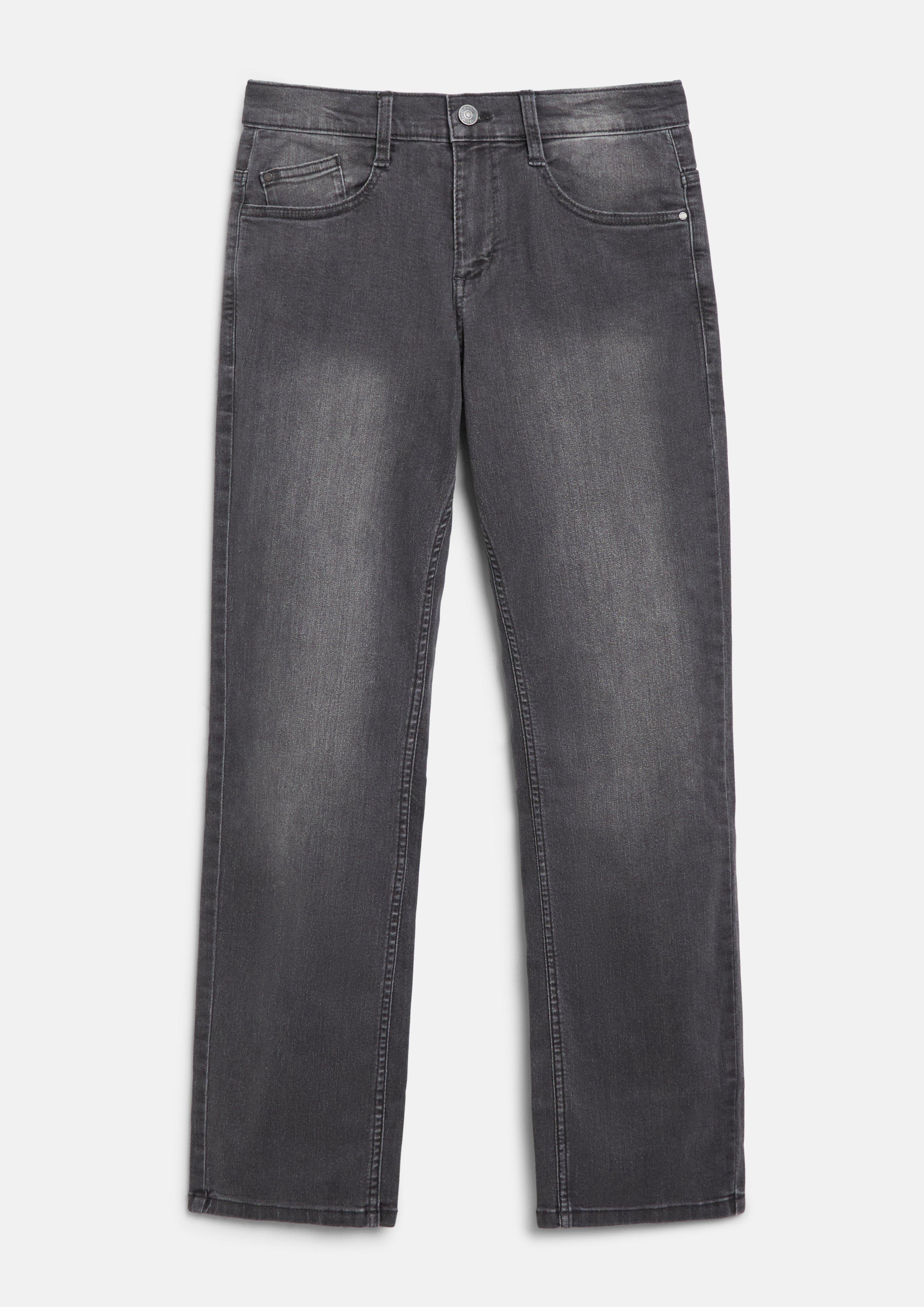 Jeans / Regular Fit / Mid Rise / Straight Leg in grafiet van s.Oliver