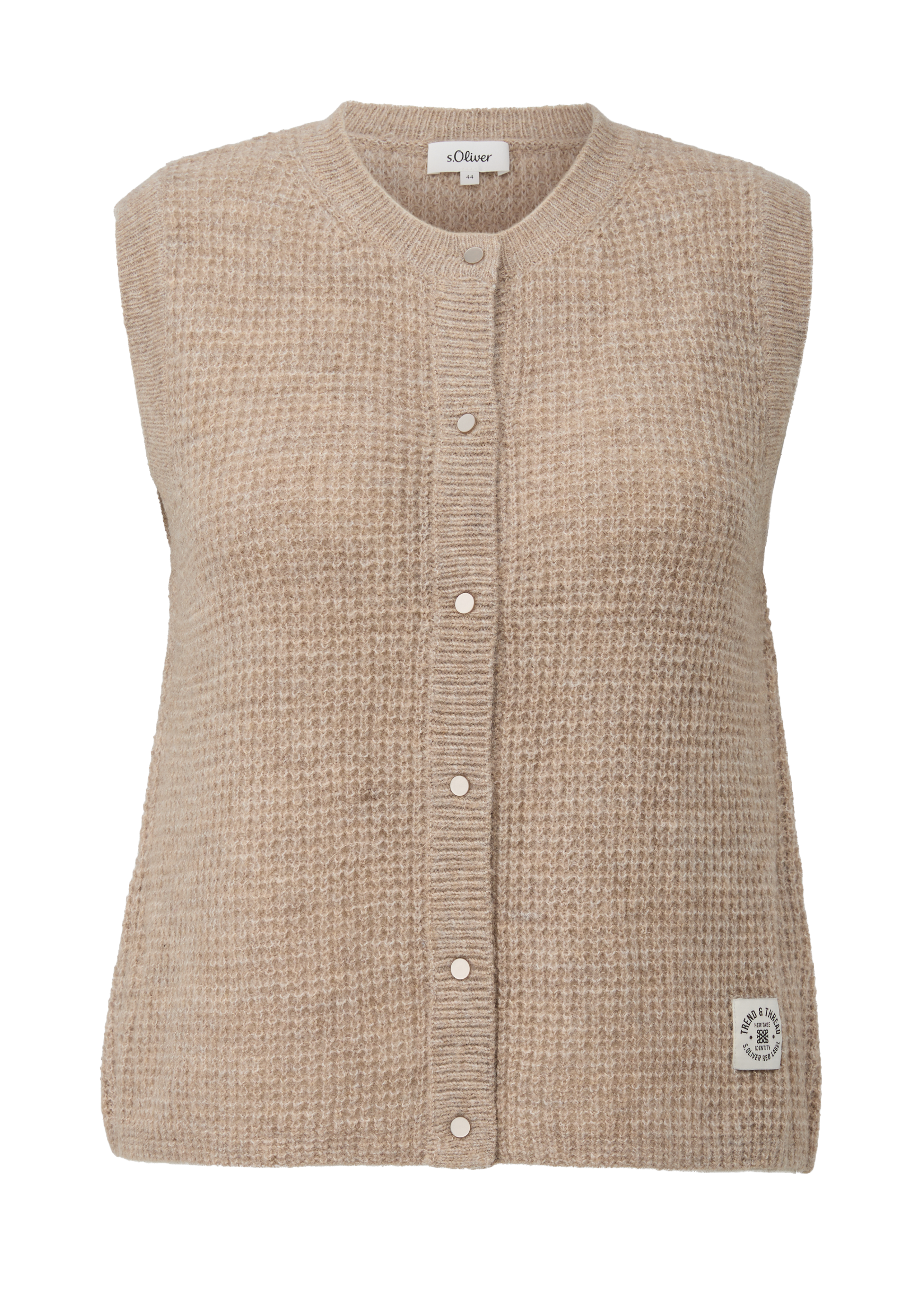 Gebreid vest van een alpaca-mix