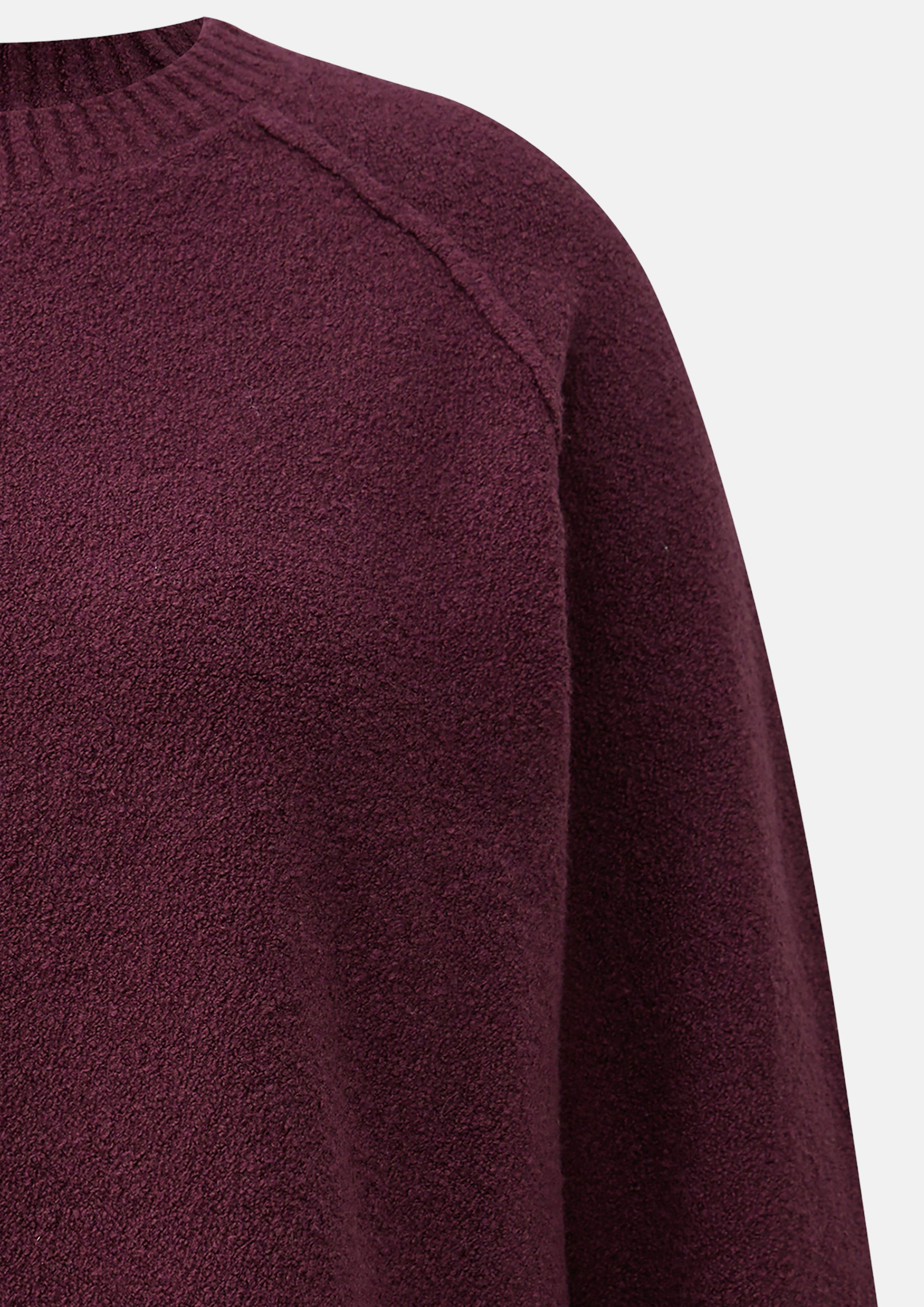 Damen Bouclé-Strickpullover in rot von s.Oliver CURVE