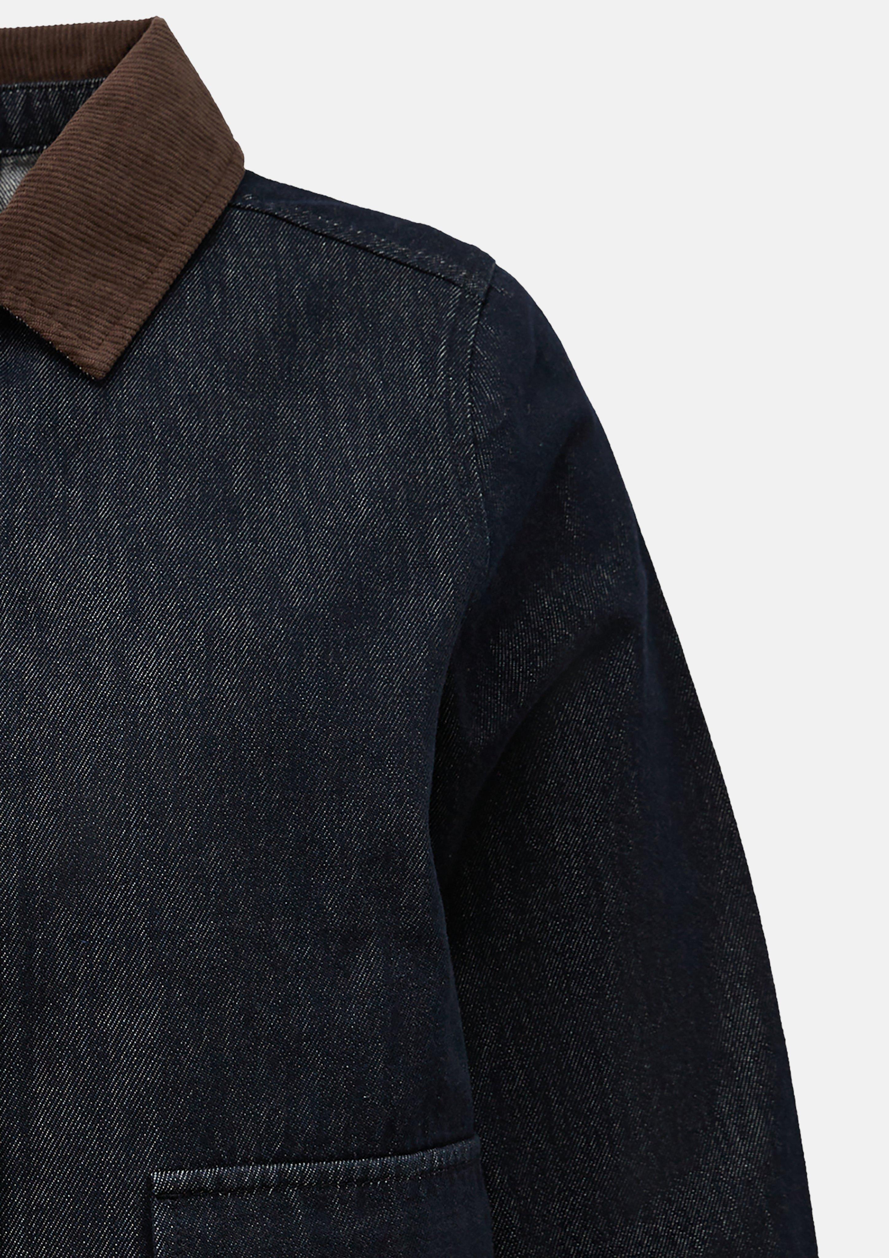 Damen Denimjacke mit Cordkragen in blau von s.Oliver CURVE