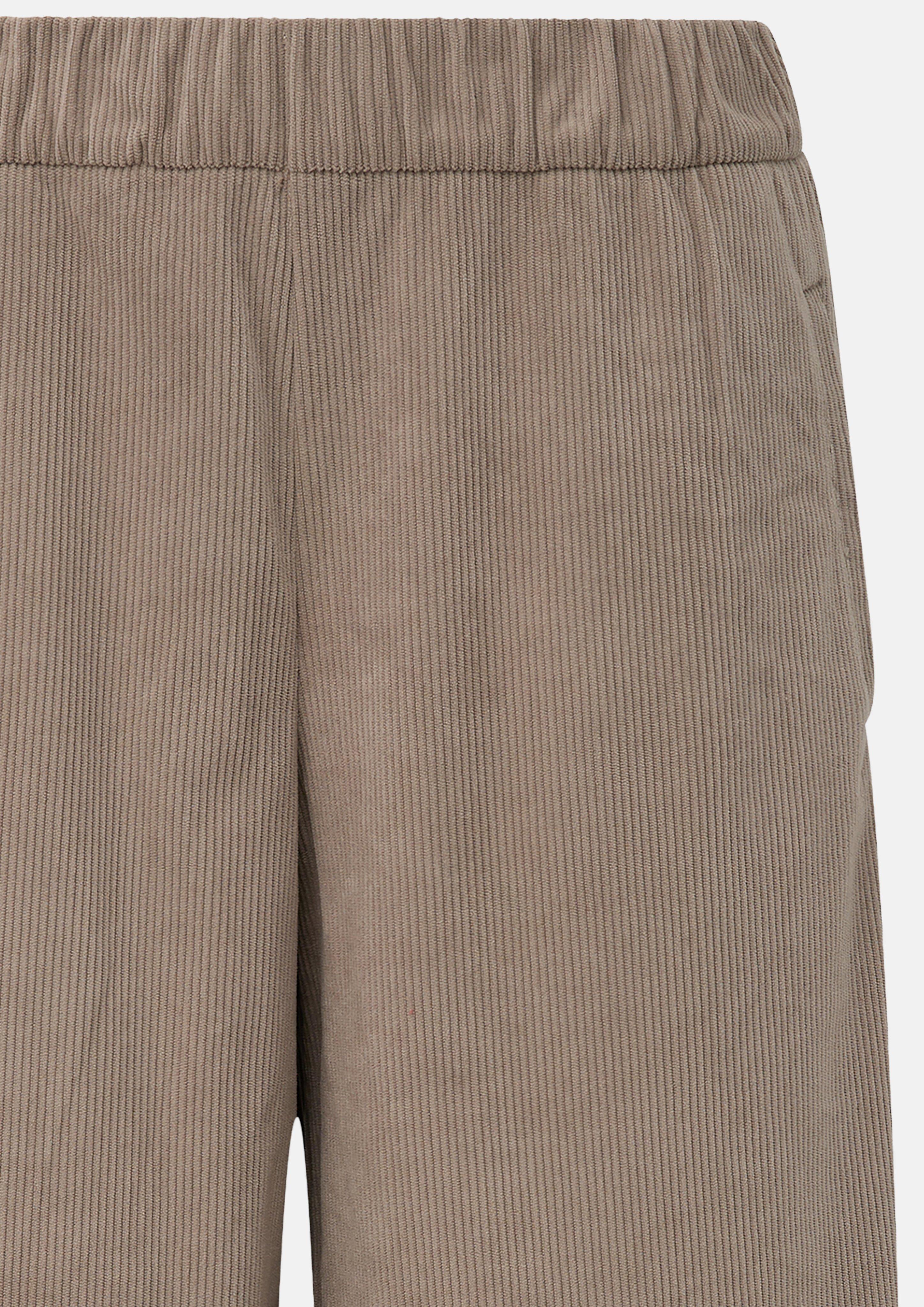 Femmes Pantalon en velours côtelé à jambes larges en brun de s.Oliver CURVE