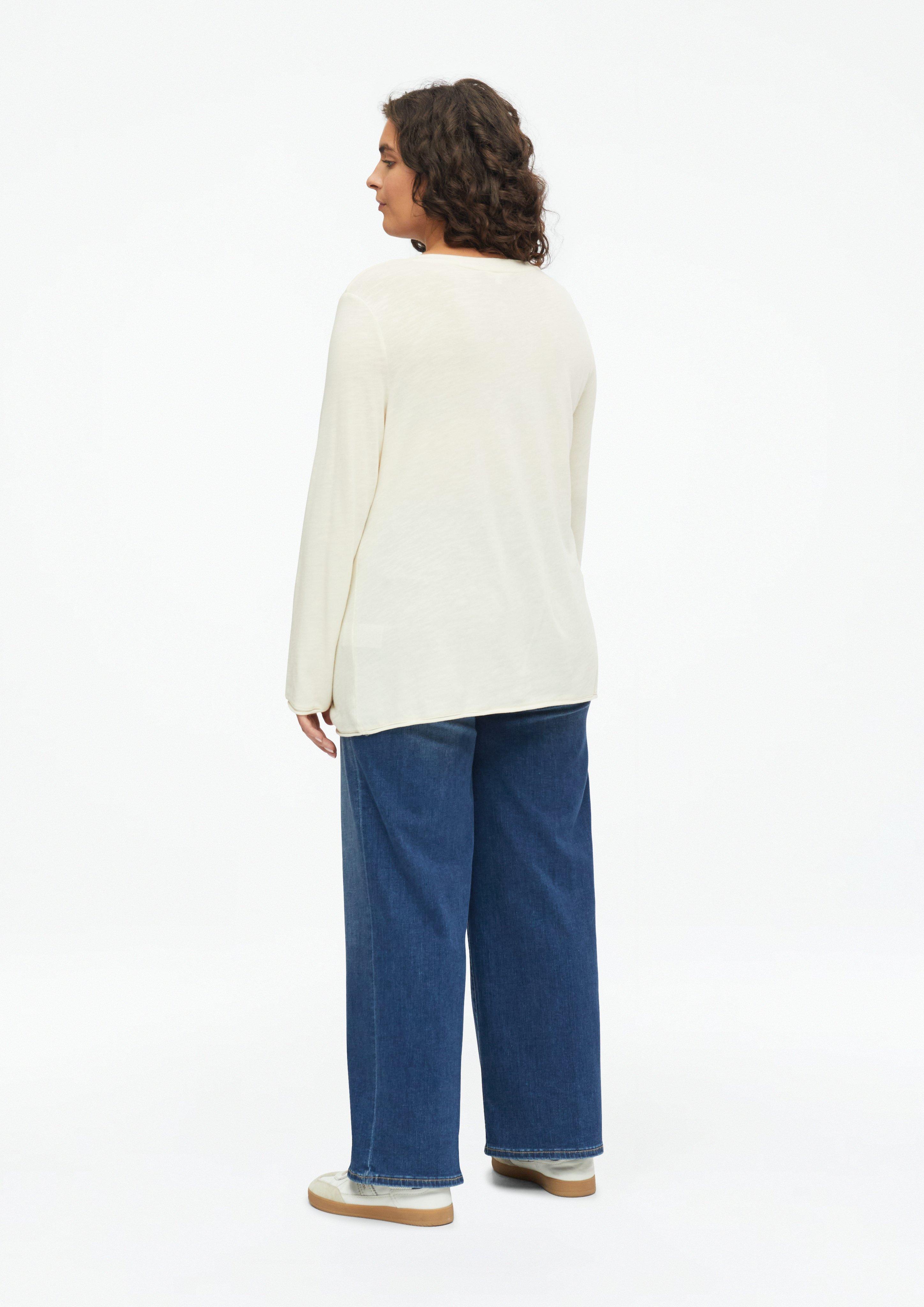 Femmes T-shirt en crème de s.Oliver CURVE