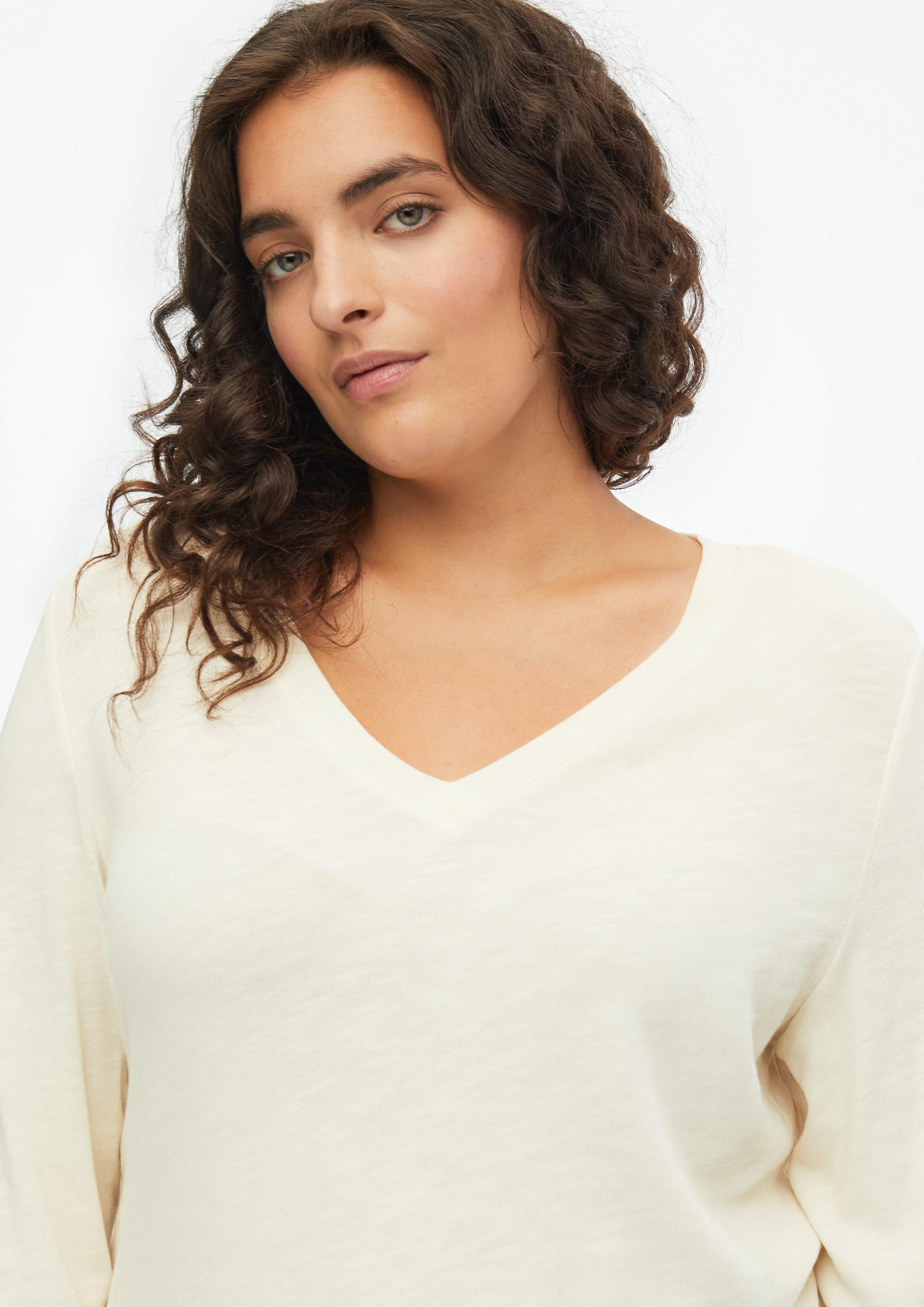 Femmes T-shirt en crème de s.Oliver CURVE
