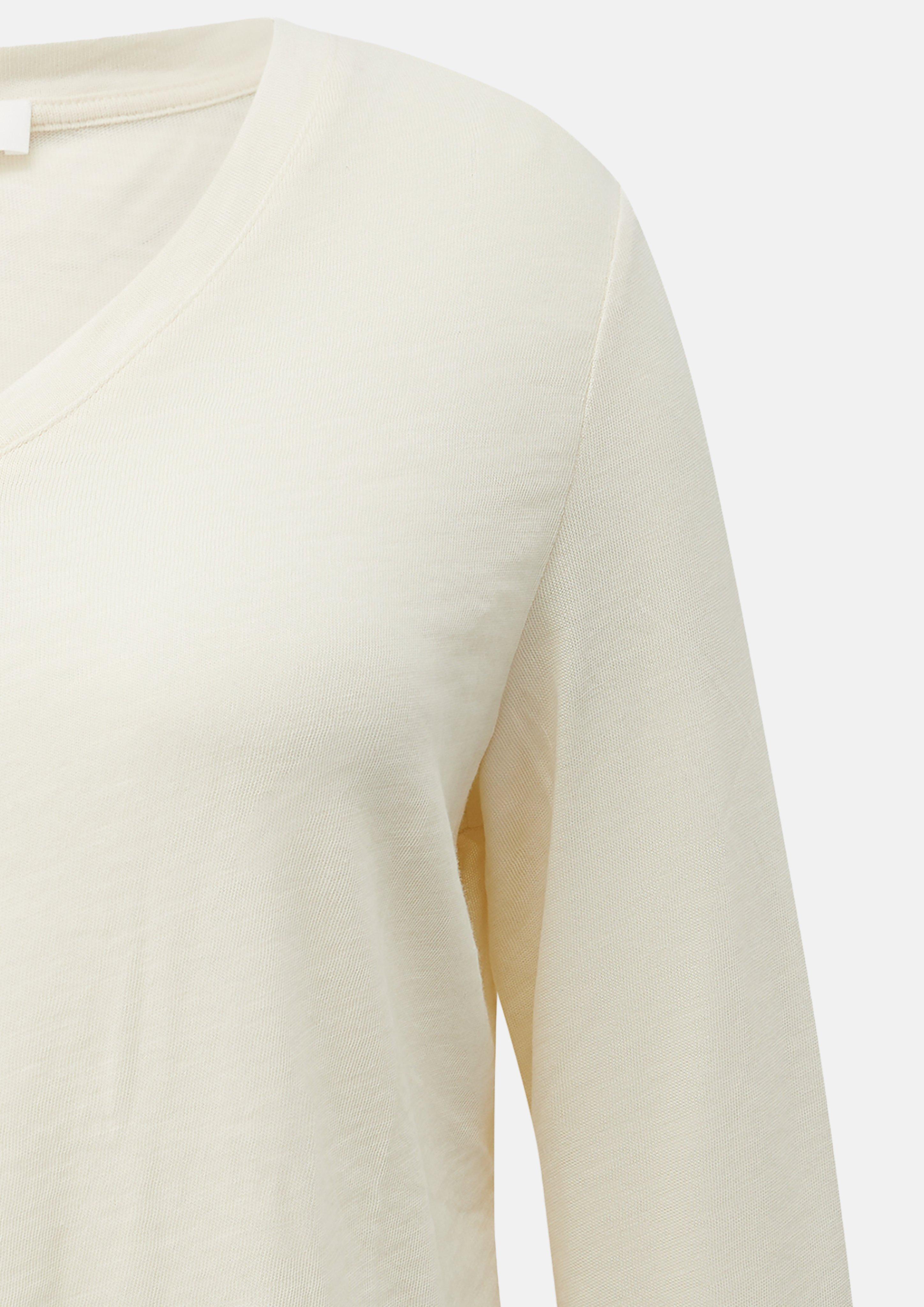 Femmes T-shirt en crème de s.Oliver CURVE