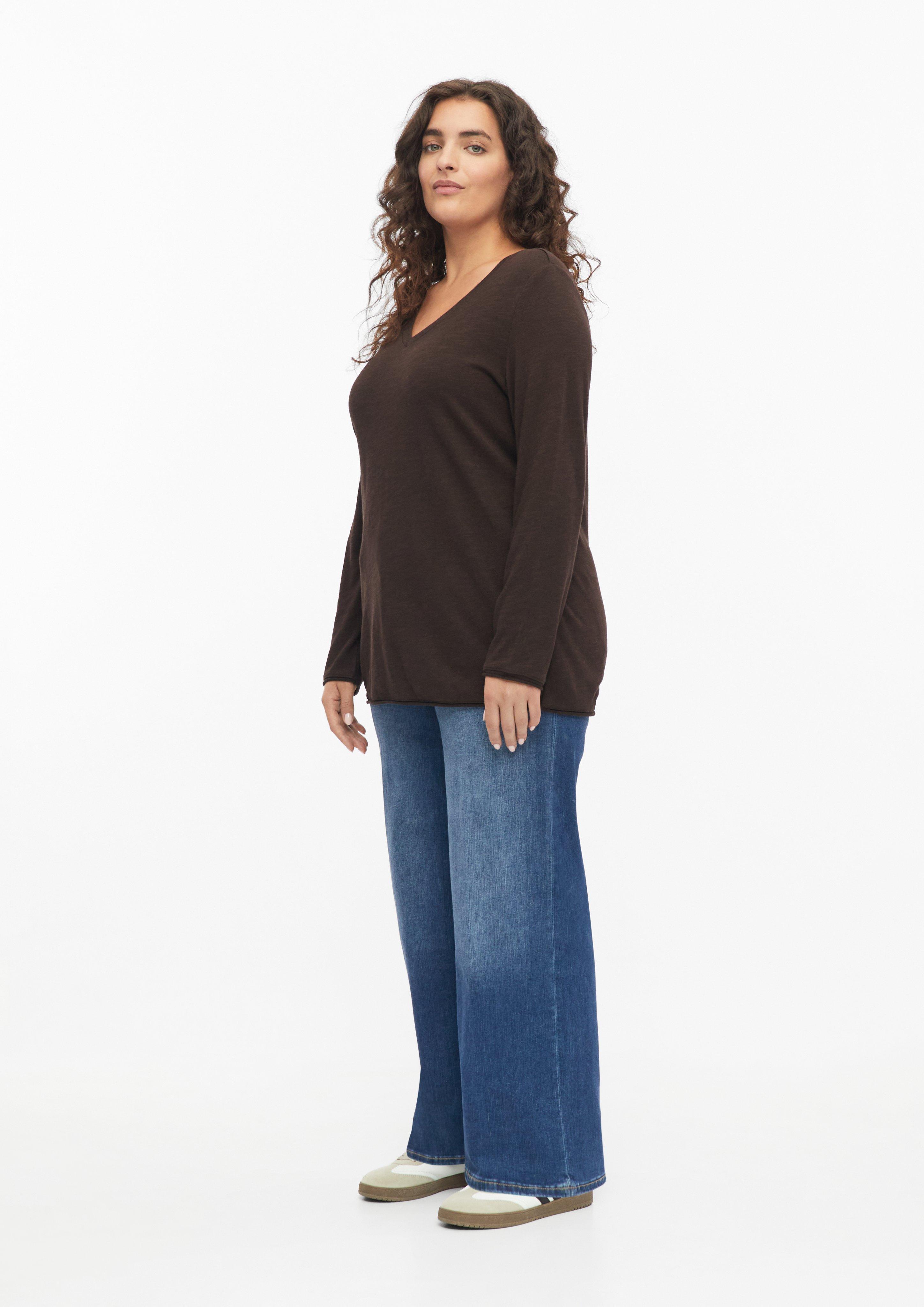 Femmes T-shirt en brun de s.Oliver CURVE