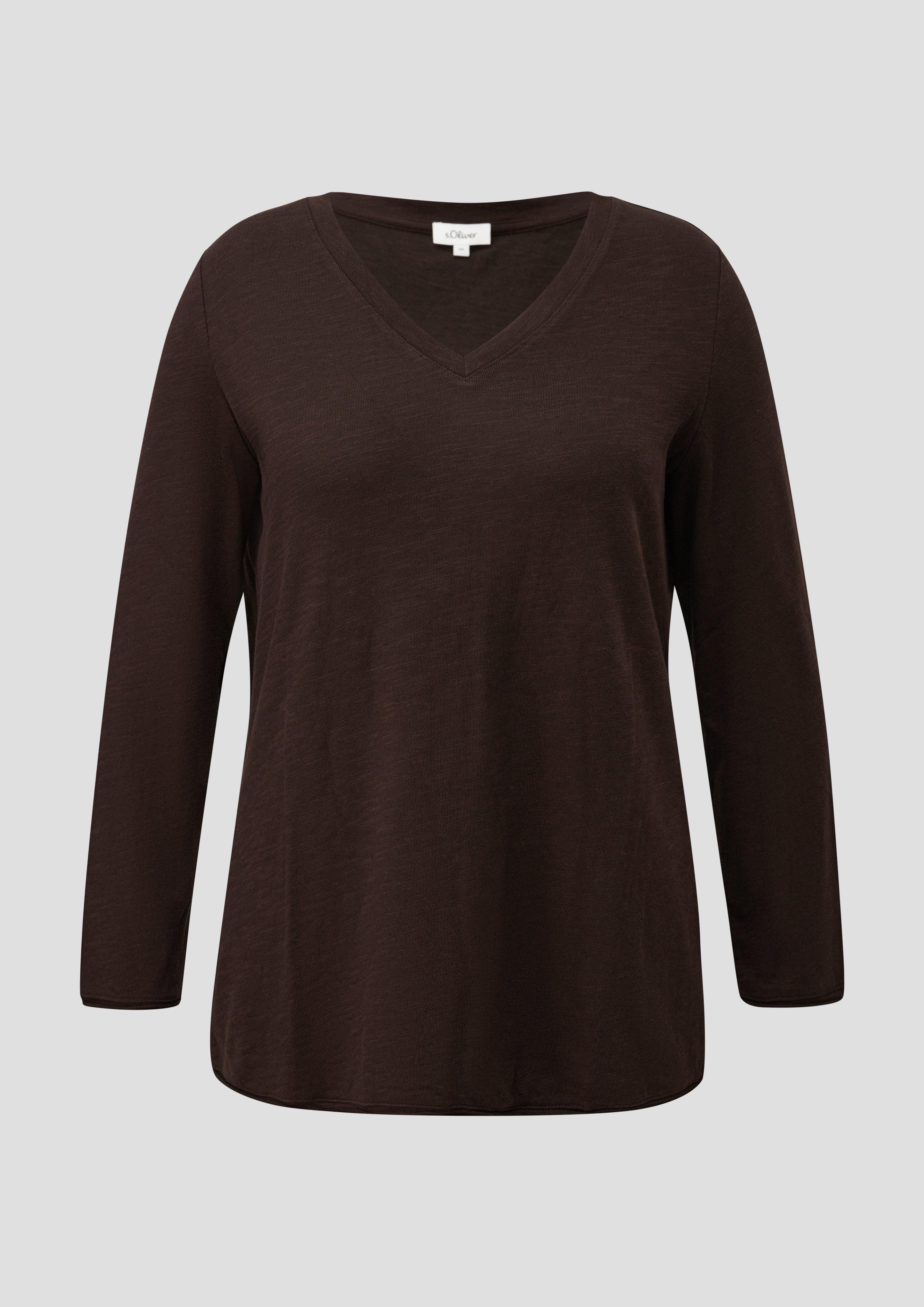 Femmes T-shirt en brun de s.Oliver CURVE