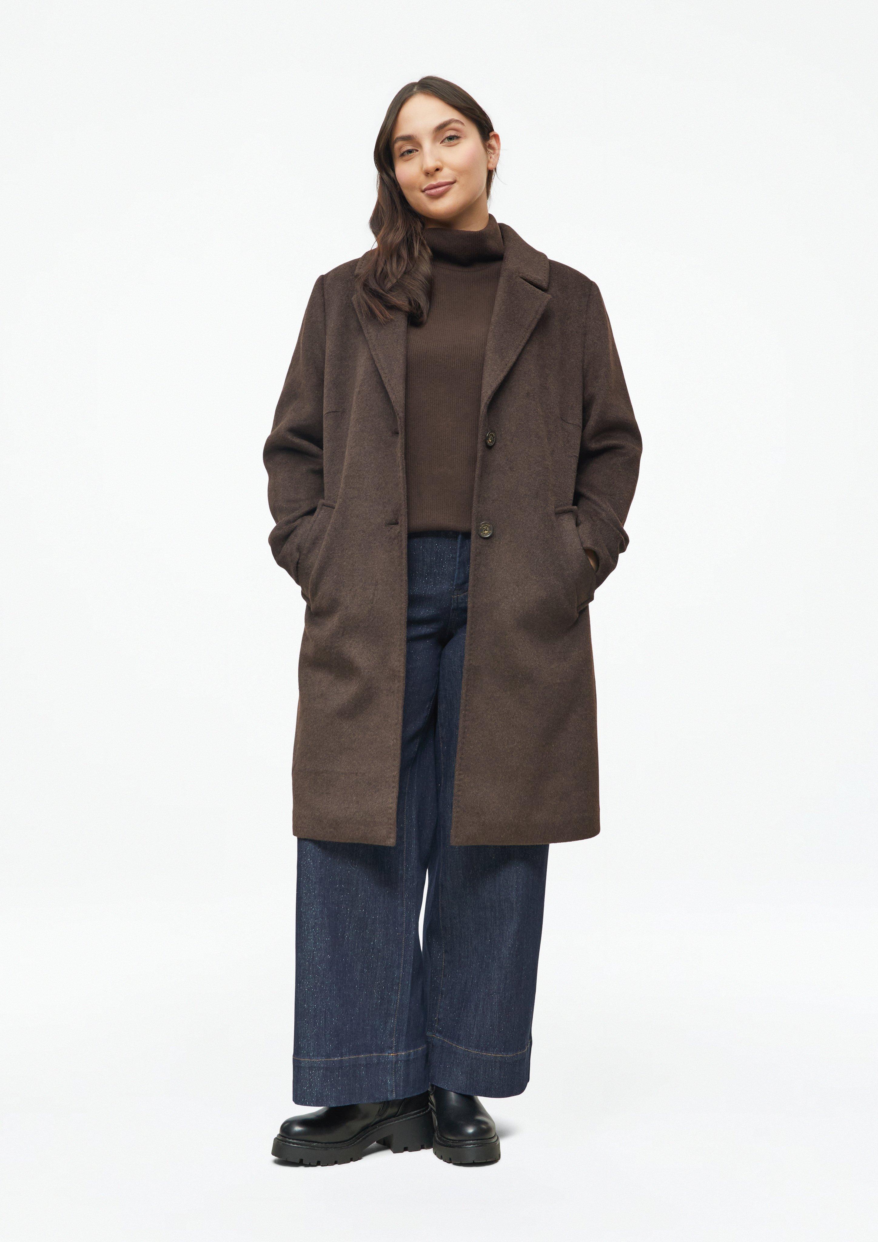 Damen Weiches Sweatshirt mit Stehkragen in braun von s.Oliver CURVE