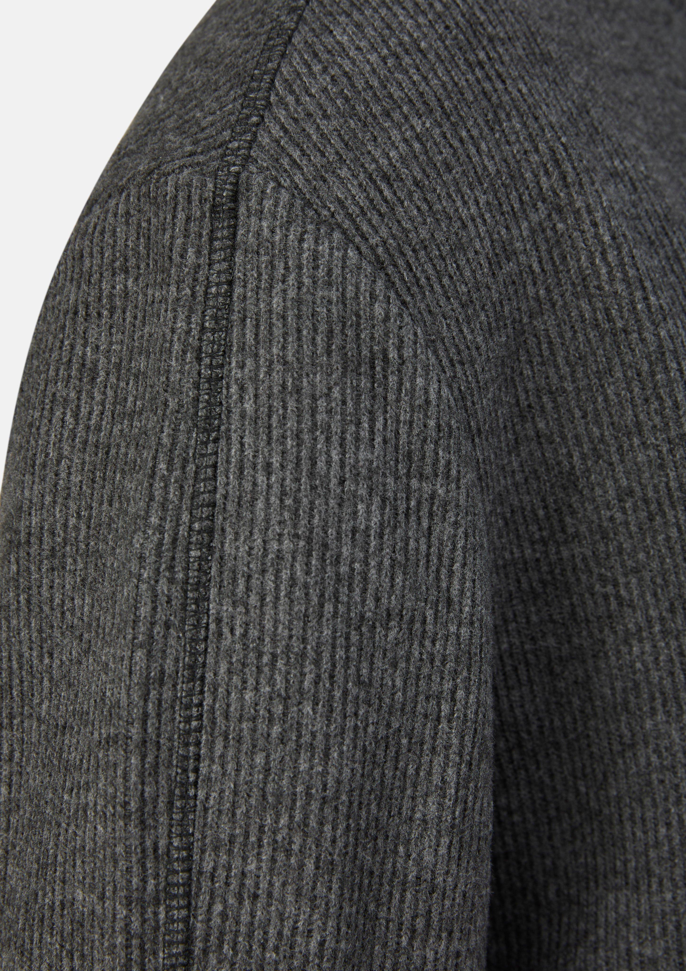 Women Soft Sweatshirt with a Stand-Up Collar in grey by s.Oliver CURVE