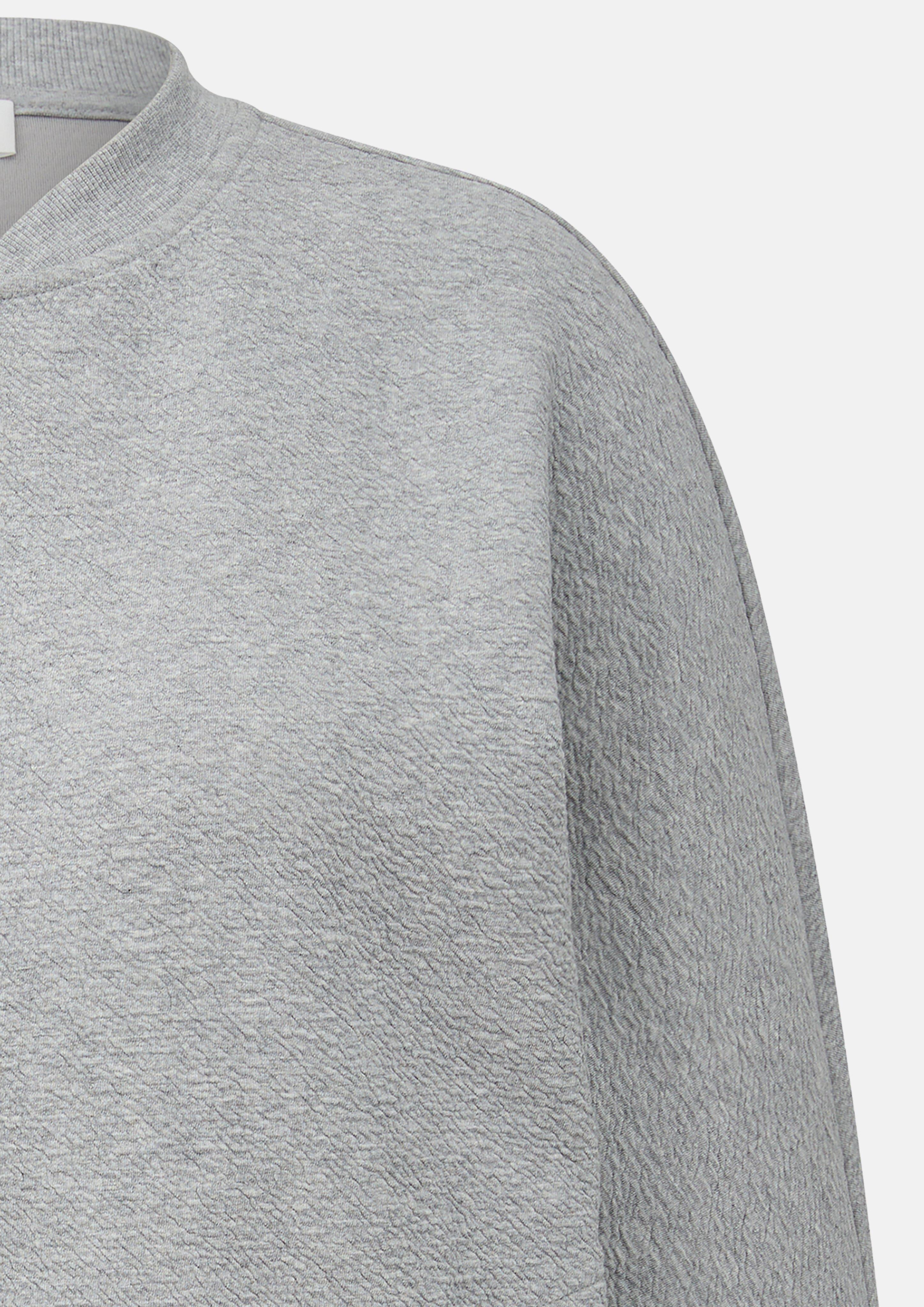Damen Strukturierter Sweatshirt-Blouson in grau von s.Oliver CURVE