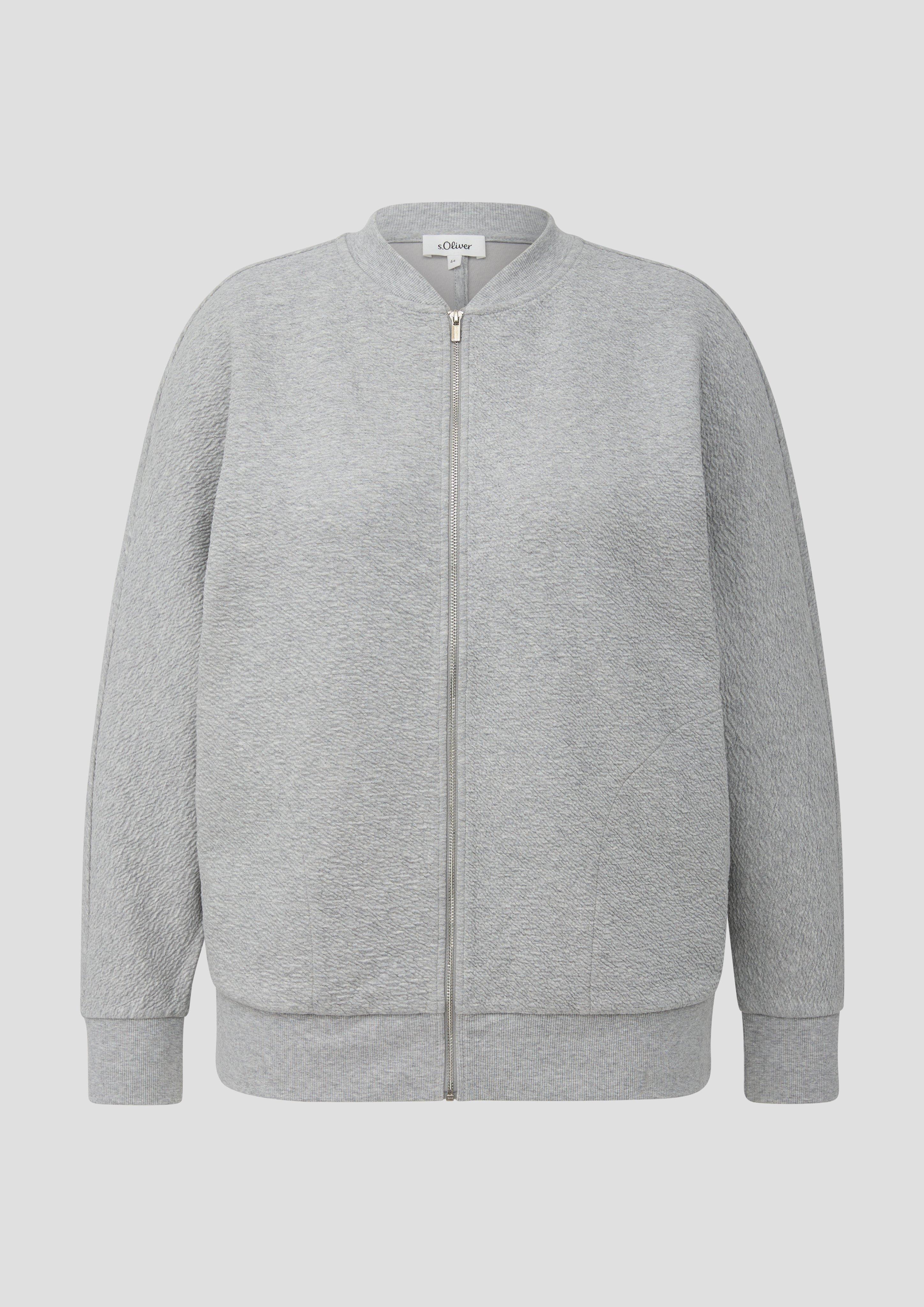 Damen Strukturierter Sweatshirt-Blouson in  von 