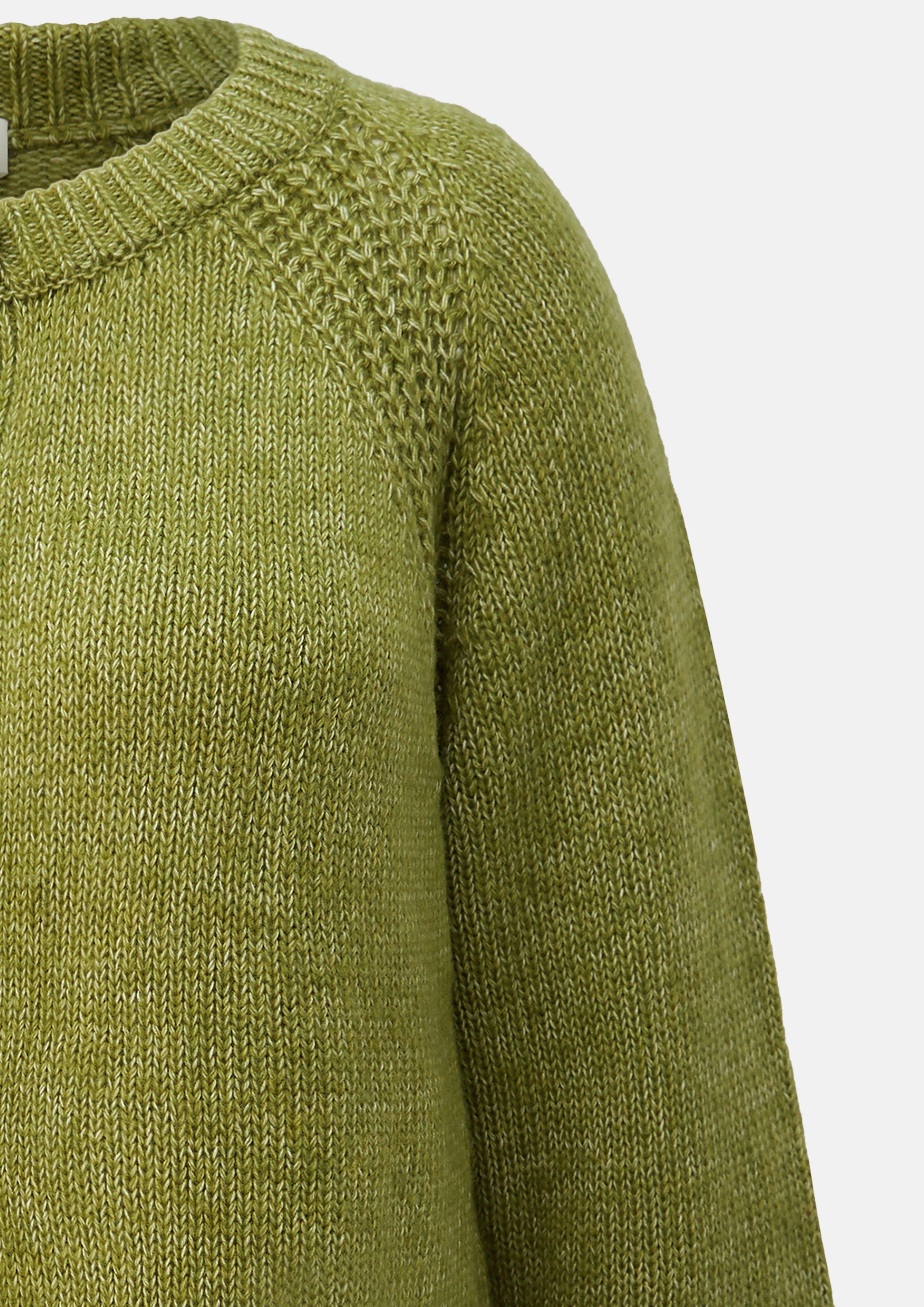 Femmes Cardigan avec des détails en côtes en vert de s.Oliver CURVE