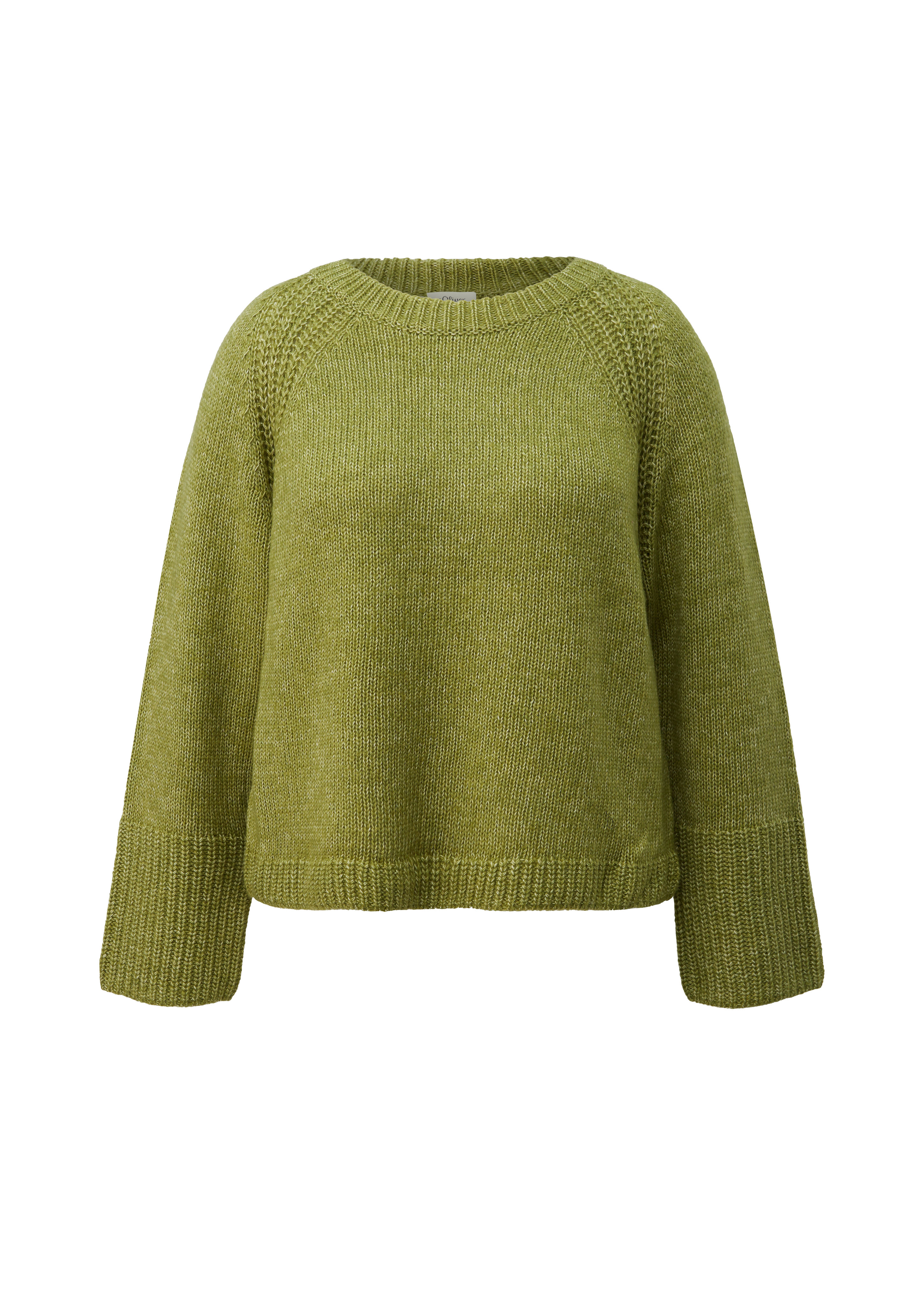 Raglantrui met geribde details