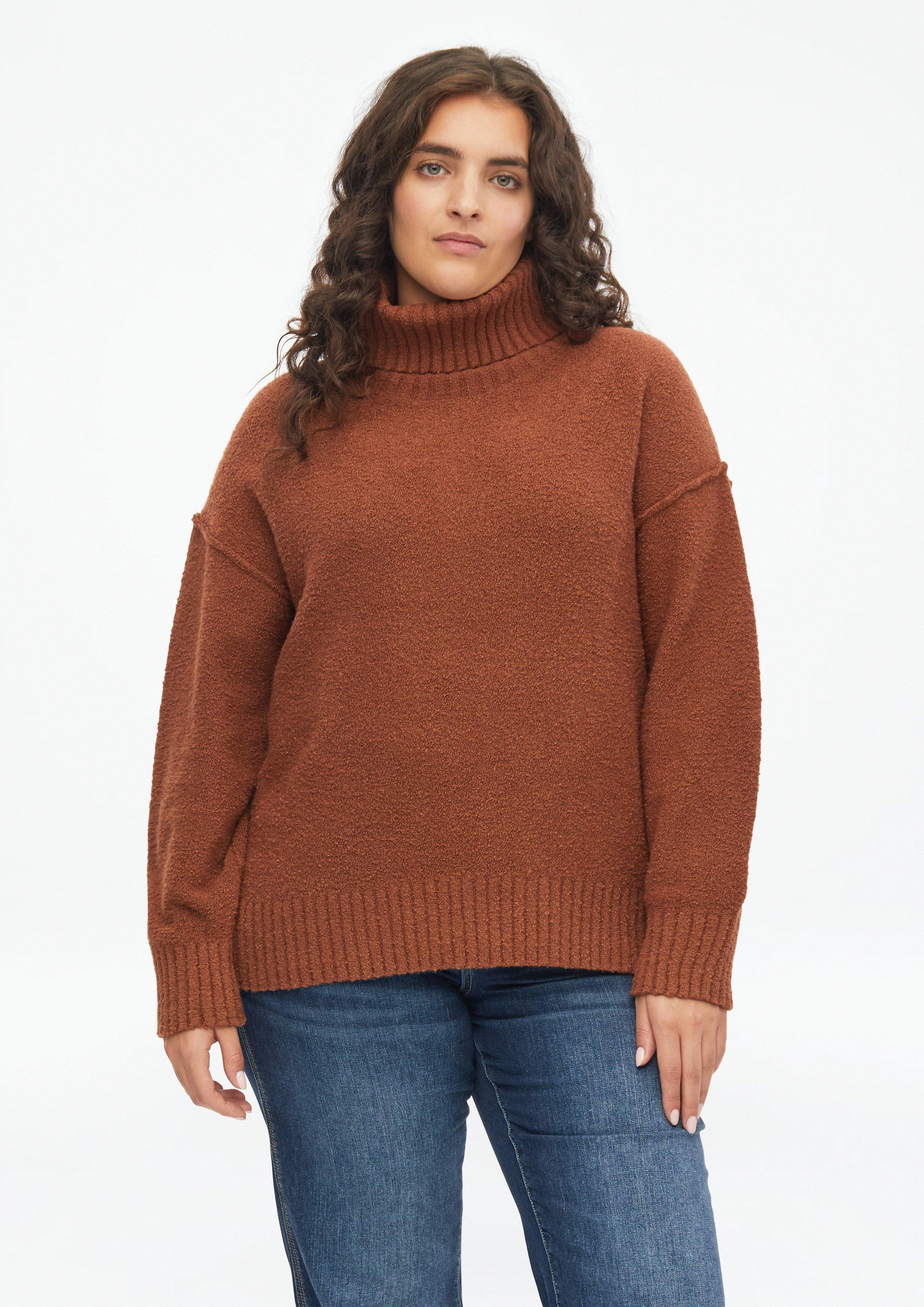 Knitted pullover in mocca by s.Oliver CURVE