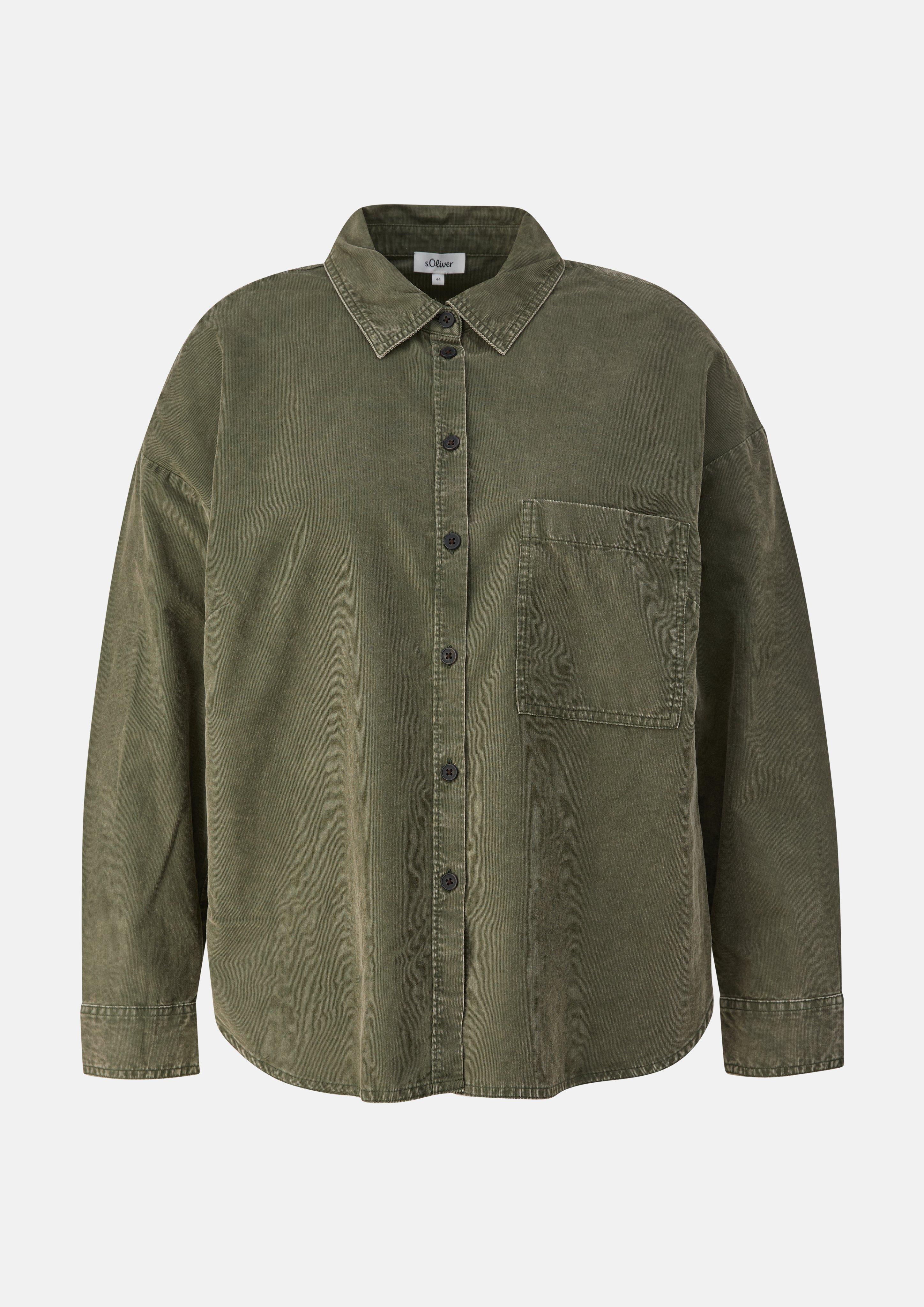 Women Blouse in olive by s.Oliver CURVE