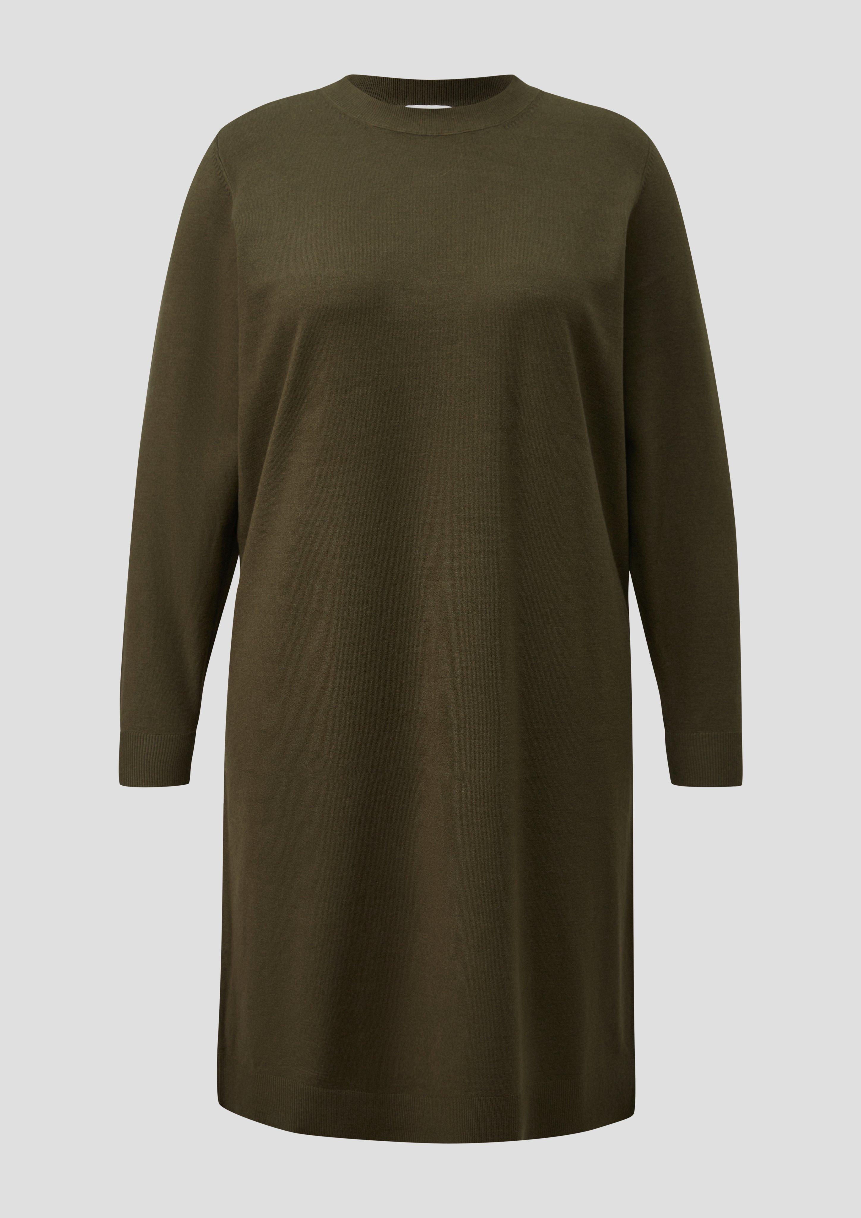 Damen Strickkleid aus Viskosemix in olive von s.Oliver CURVE