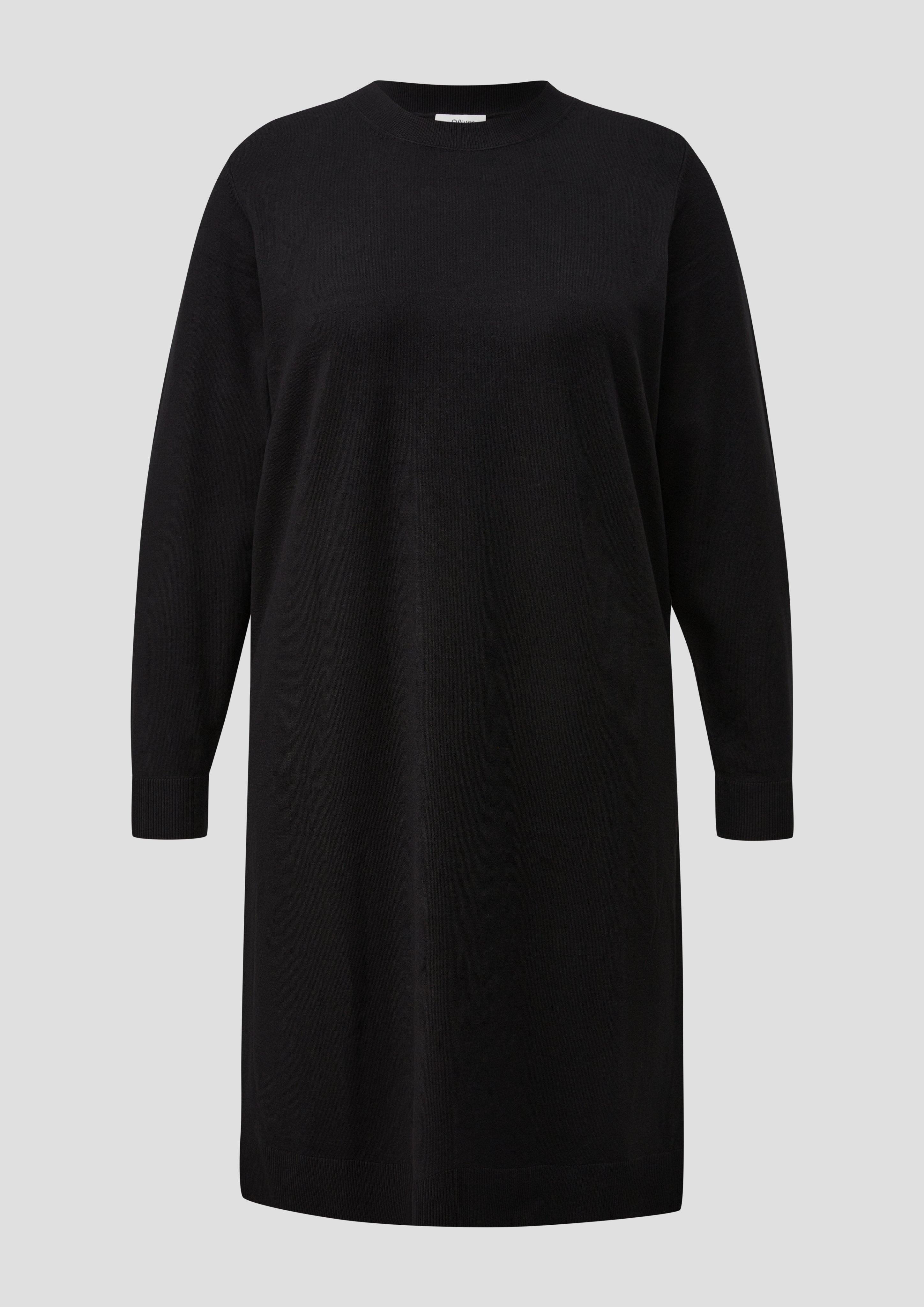 Damen Strickkleid aus Viskosemix in schwarz von s.Oliver CURVE