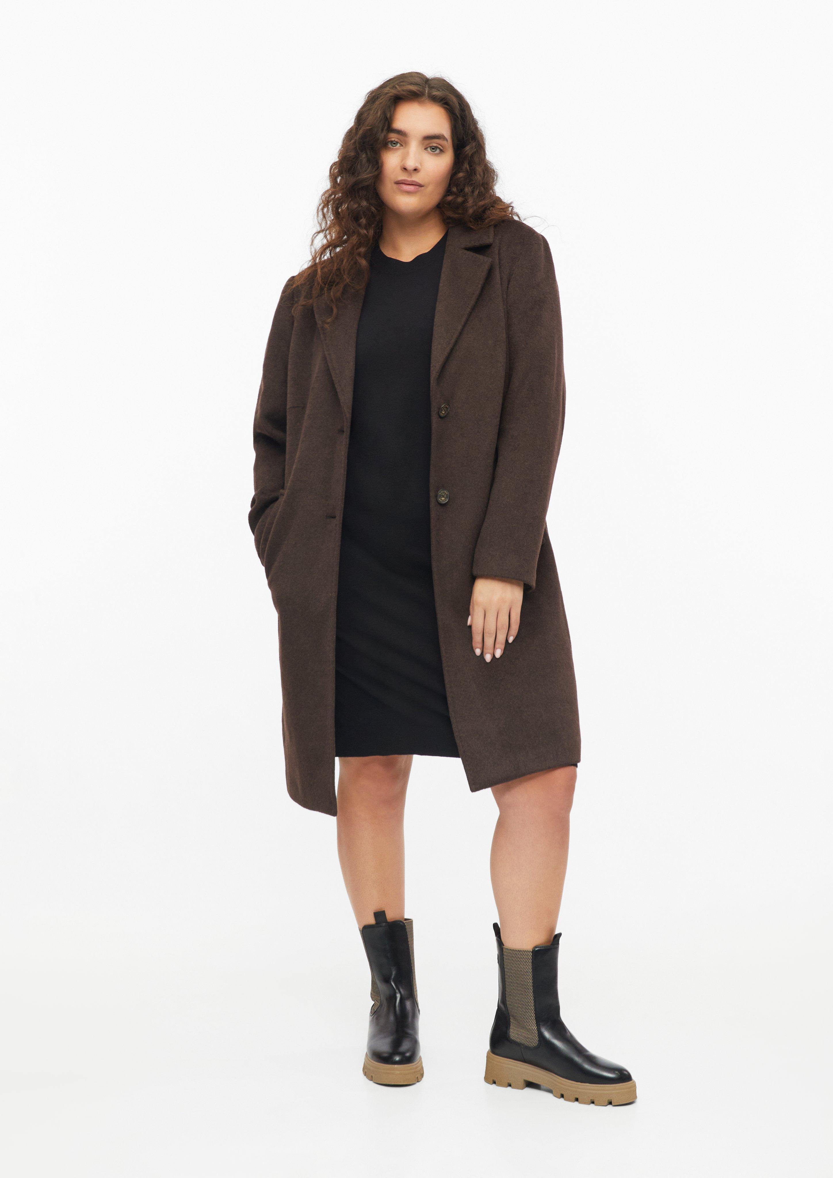 Damen Strickkleid aus Viskosemix in schwarz von s.Oliver CURVE