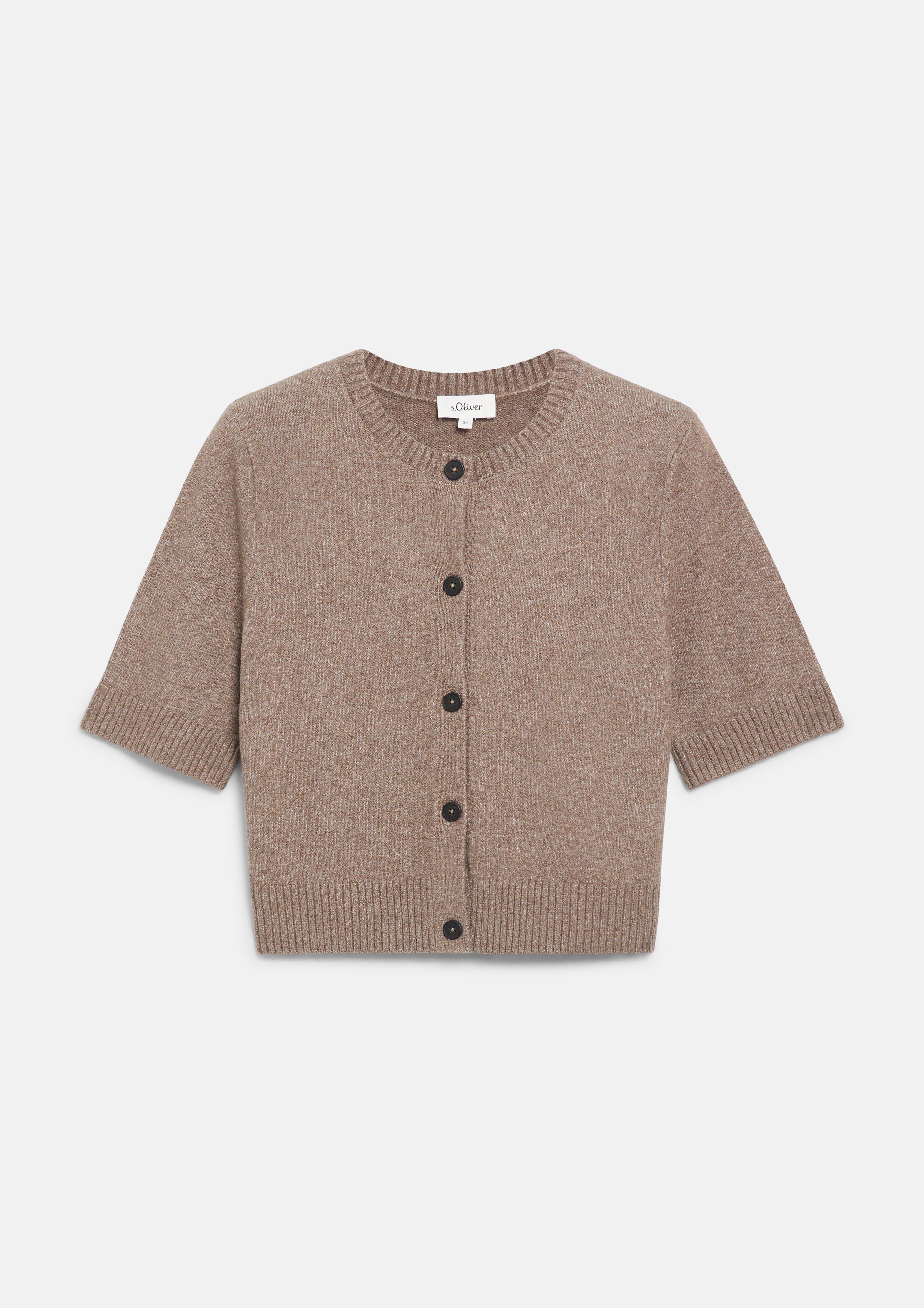 Femmes Veste en tricot en brun de s.Oliver