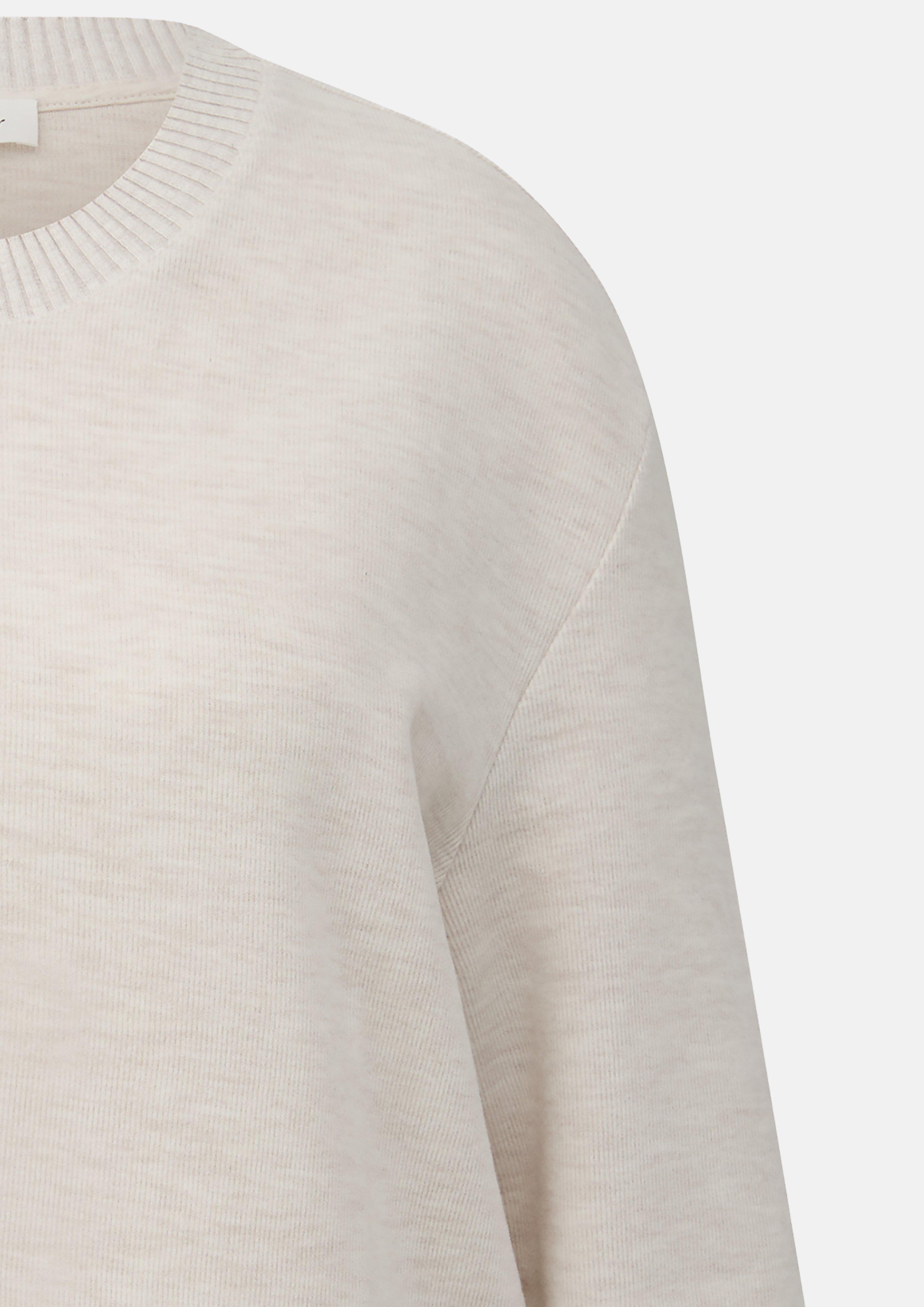 Dames Gevleeceerd sweatshirt met relaxte pasvorm in beige van s.Oliver CURVE
