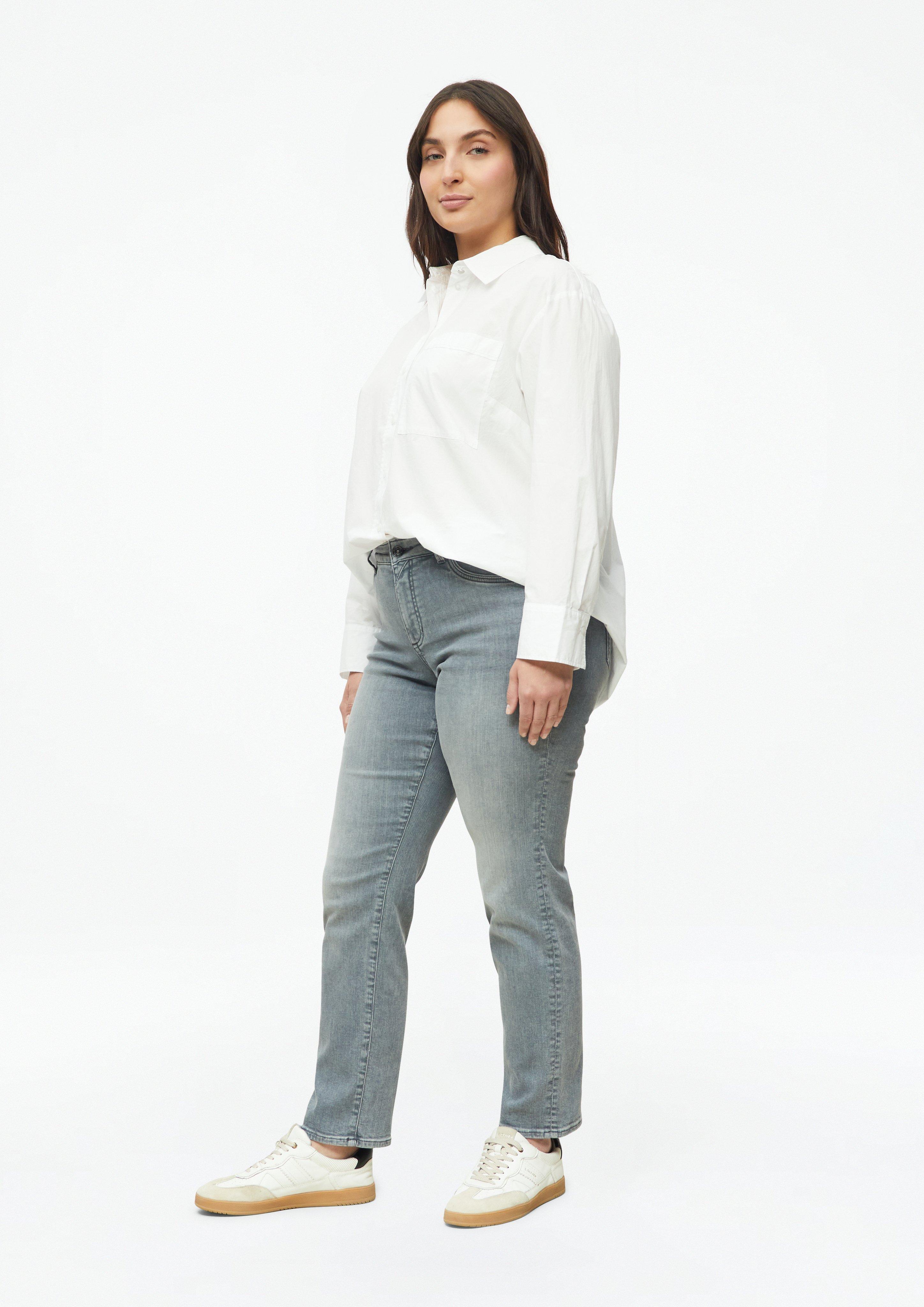 Dámy Džíny / Slim Fit / Mid Rise / Slim Leg v barvě šedá od s.Oliver CURVE