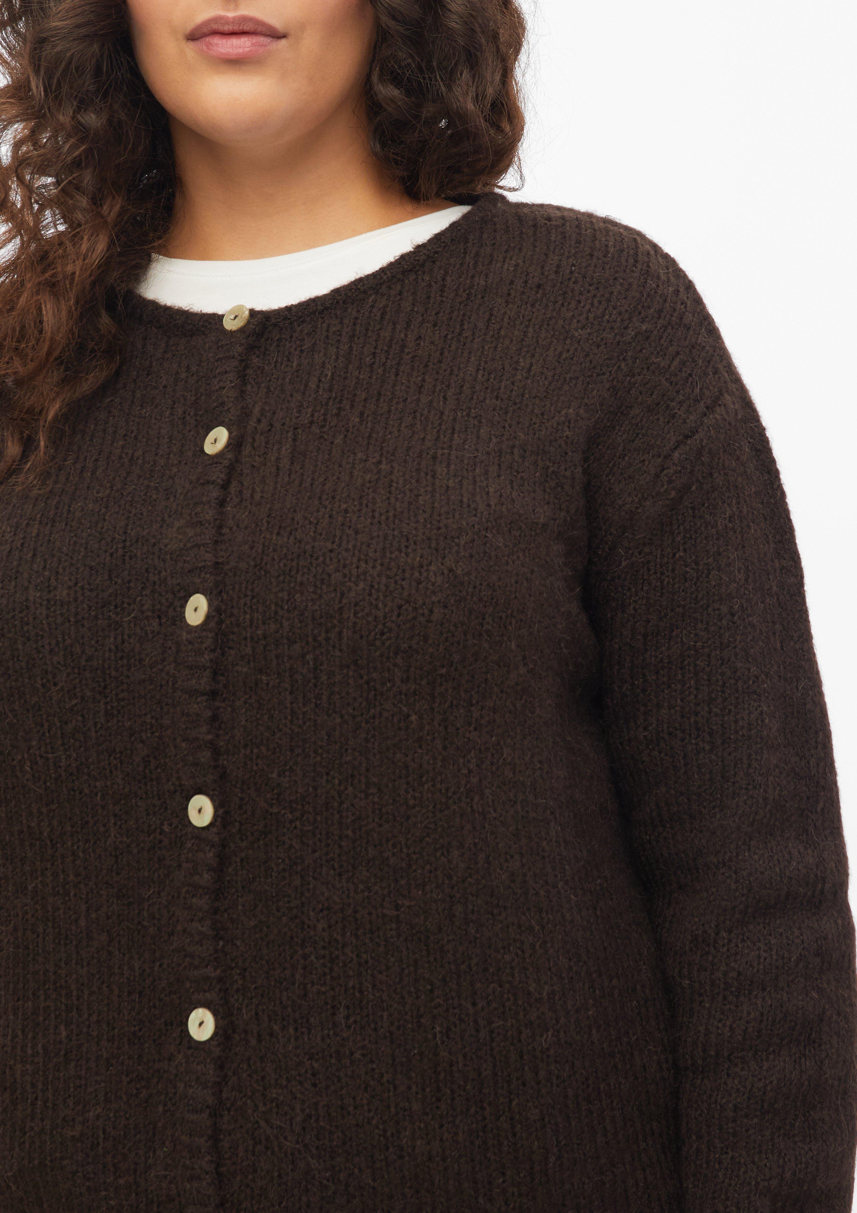 Kobiety Sweter rozpinany w kolorze brązowy od s.Oliver CURVE