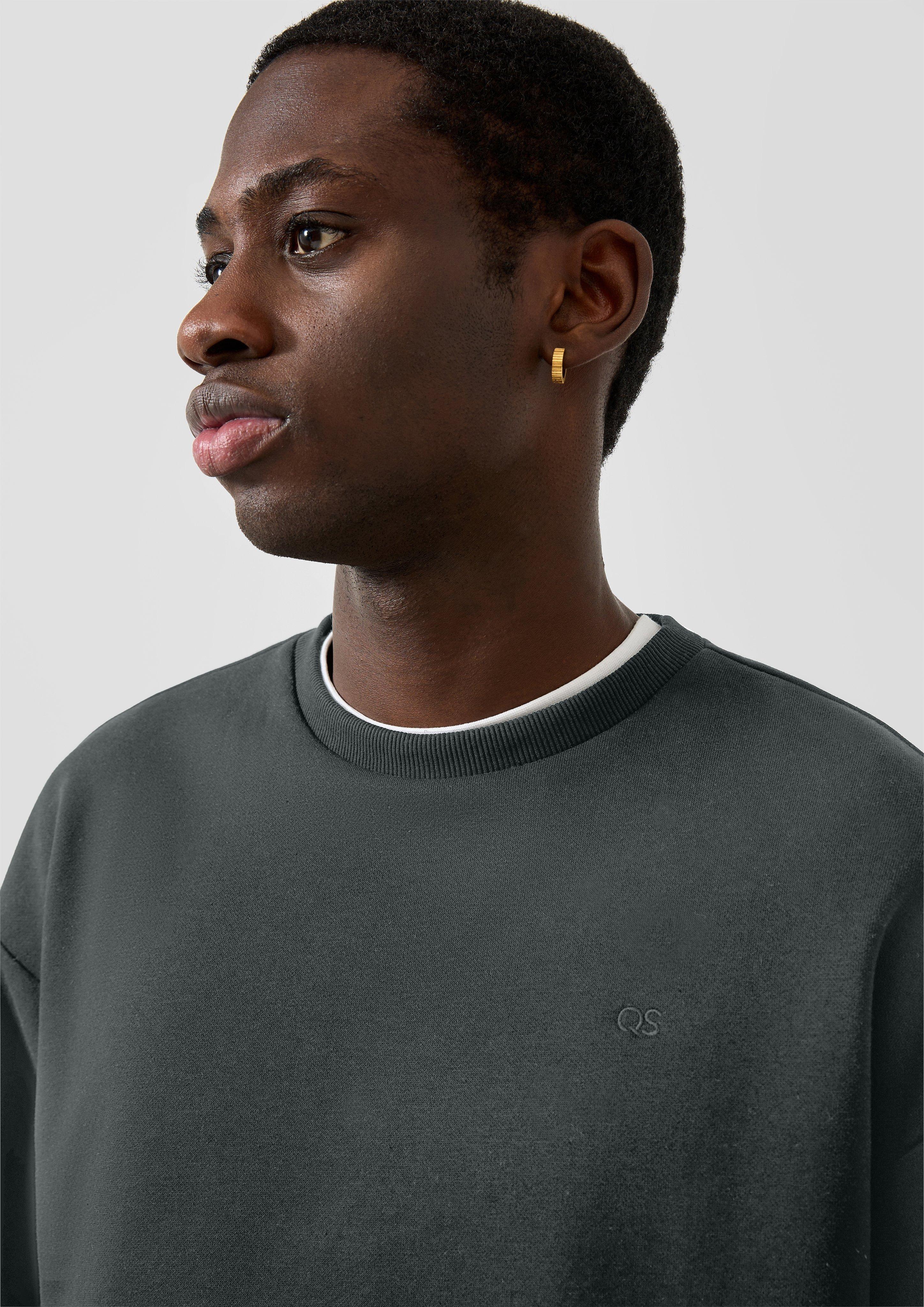 Hommes Sweat-shirt en vert de QS