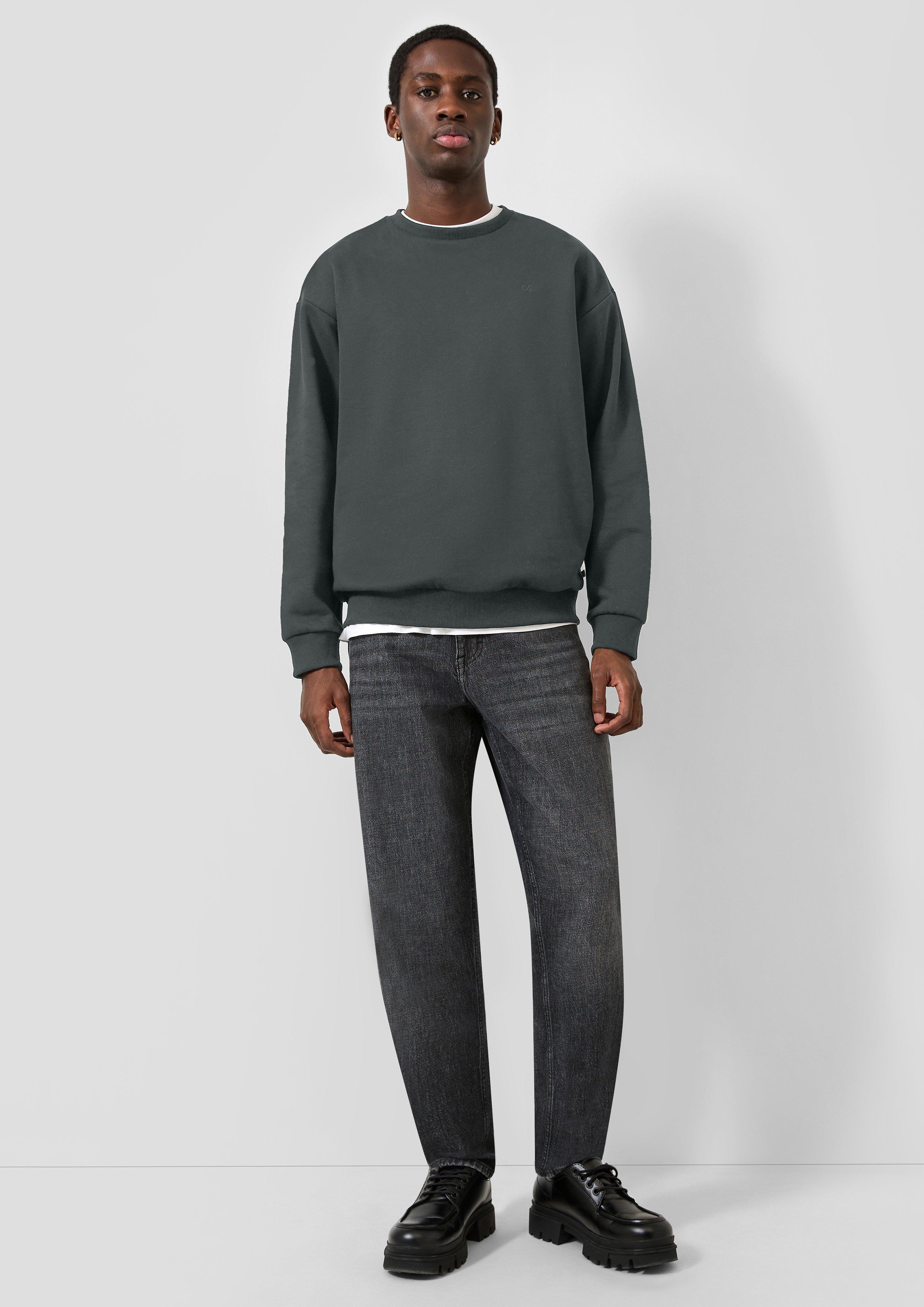 Hommes Sweat-shirt en vert de QS