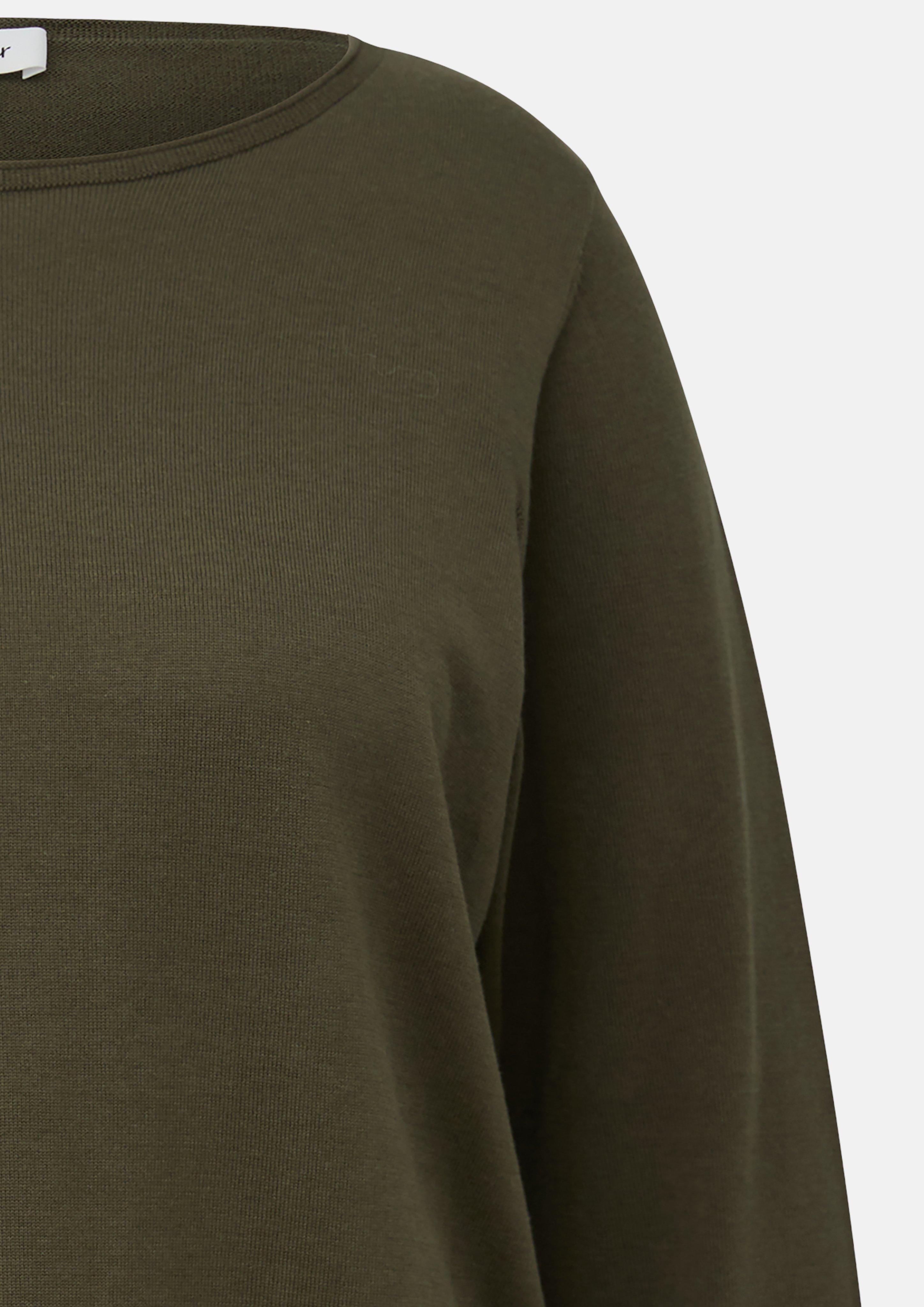 Damen Feinstrickpullover mit Rollkante in olive von s.Oliver CURVE