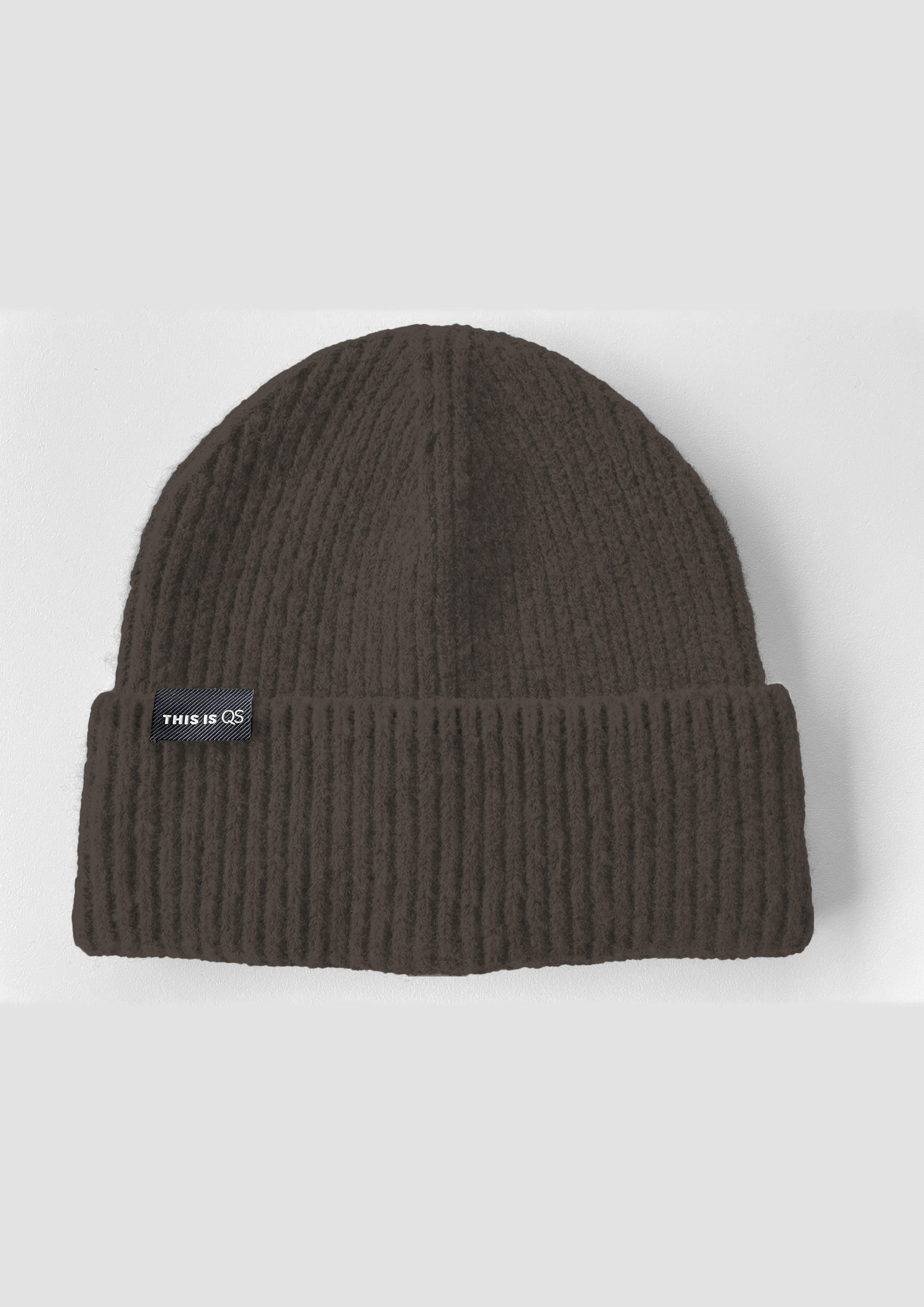 Casquette en marron foncé de QS