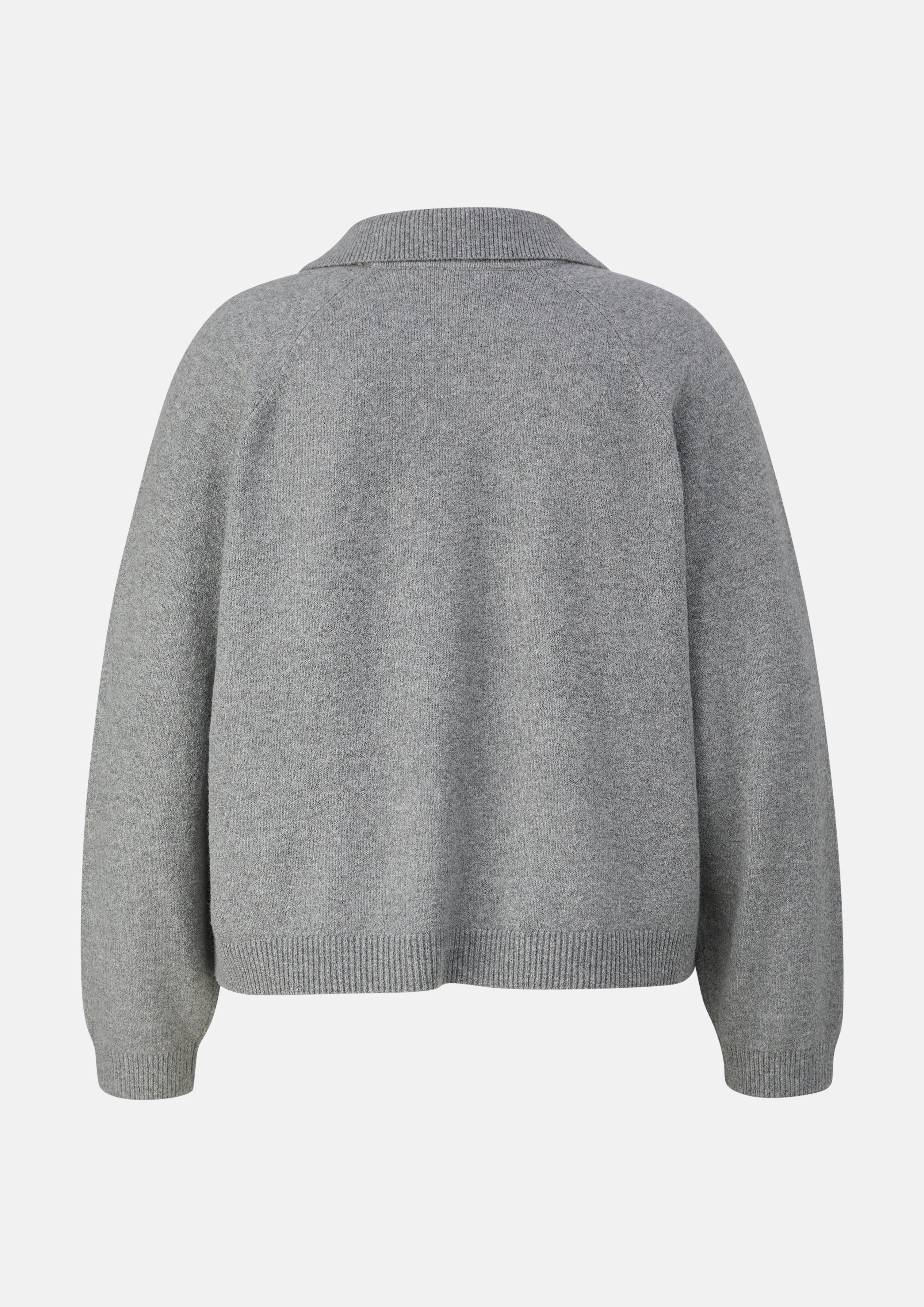 Femmes Veste en tricot en gris de s.Oliver CURVE