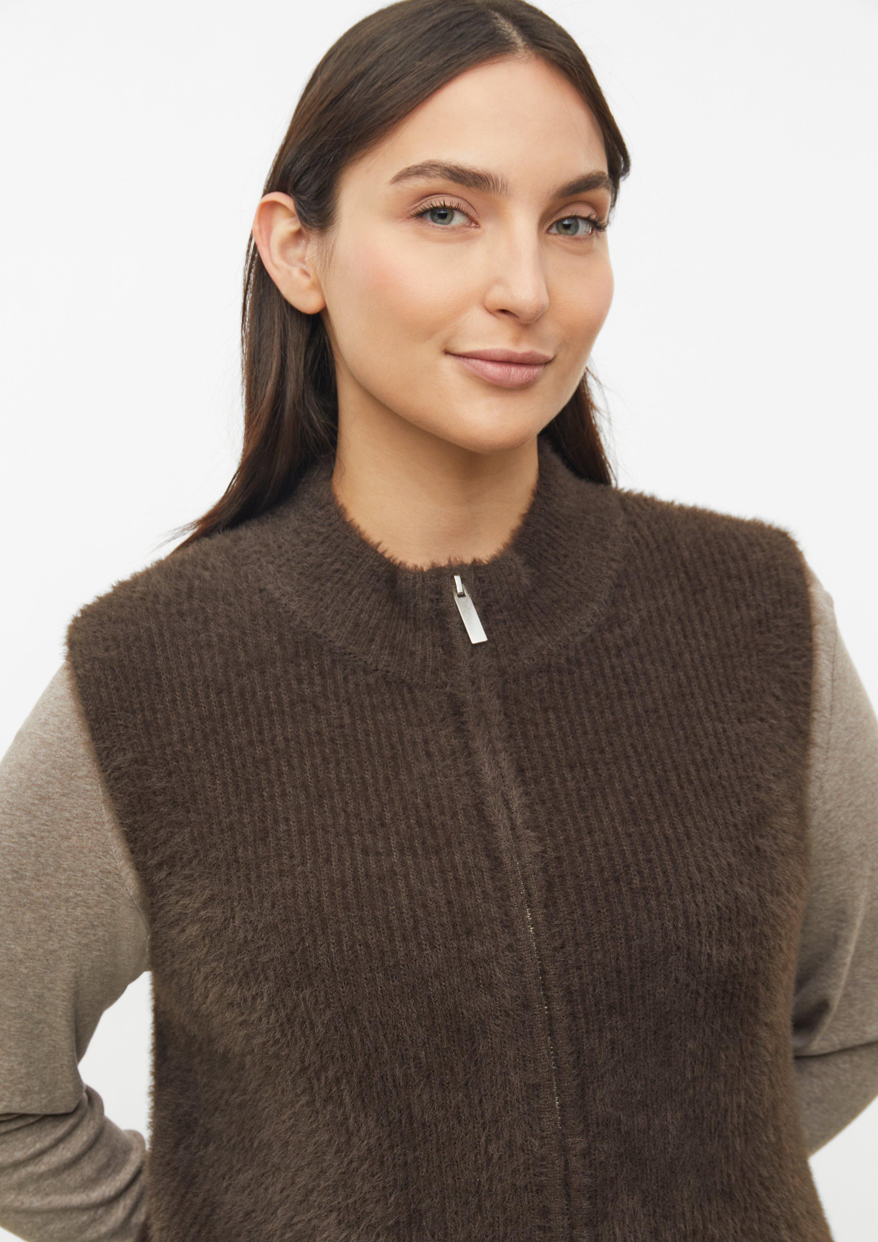 Kobiety Sweter rozpinany w kolorze brązowy od s.Oliver CURVE