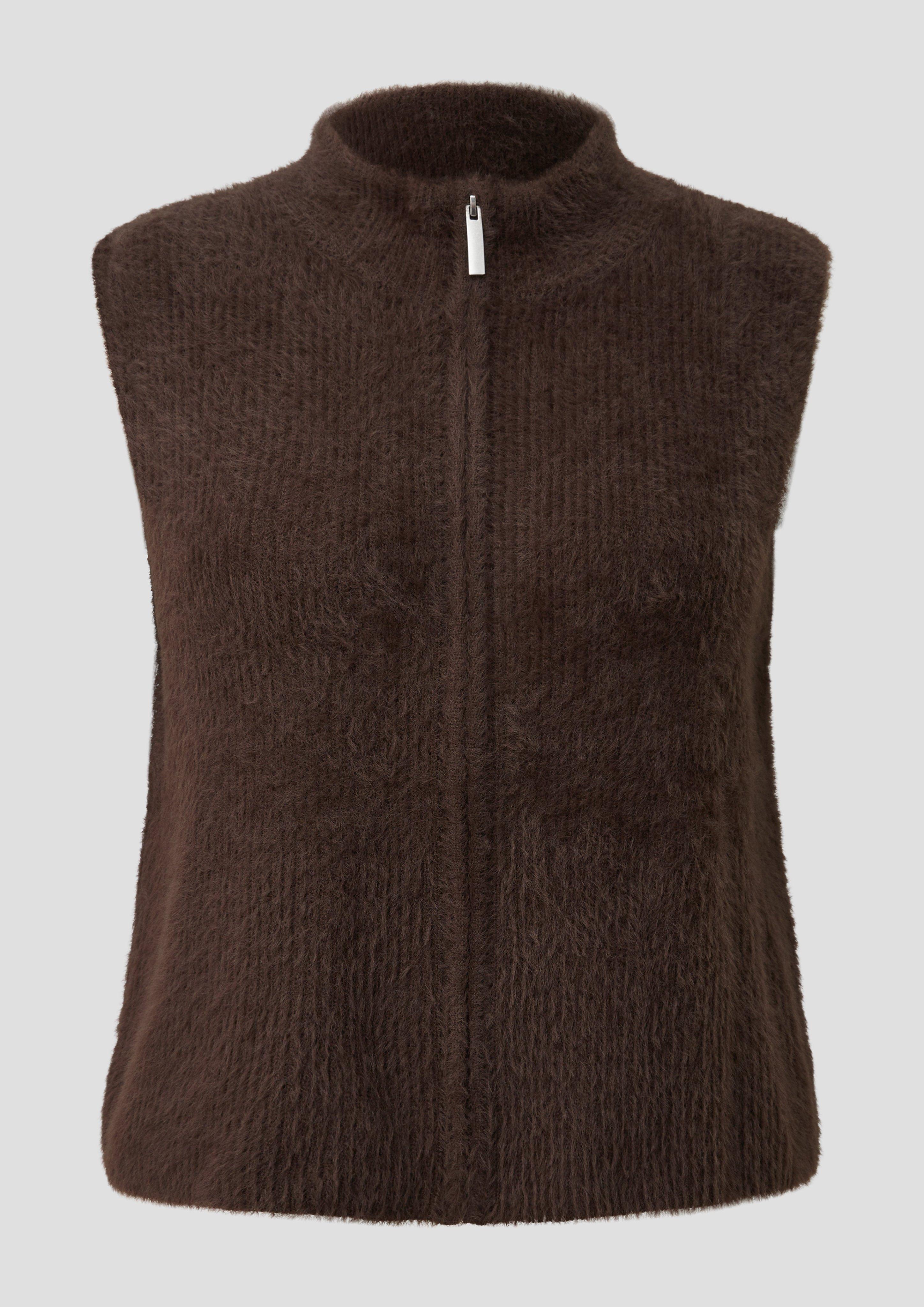 Kobiety Sweter rozpinany w kolorze brązowy od s.Oliver CURVE