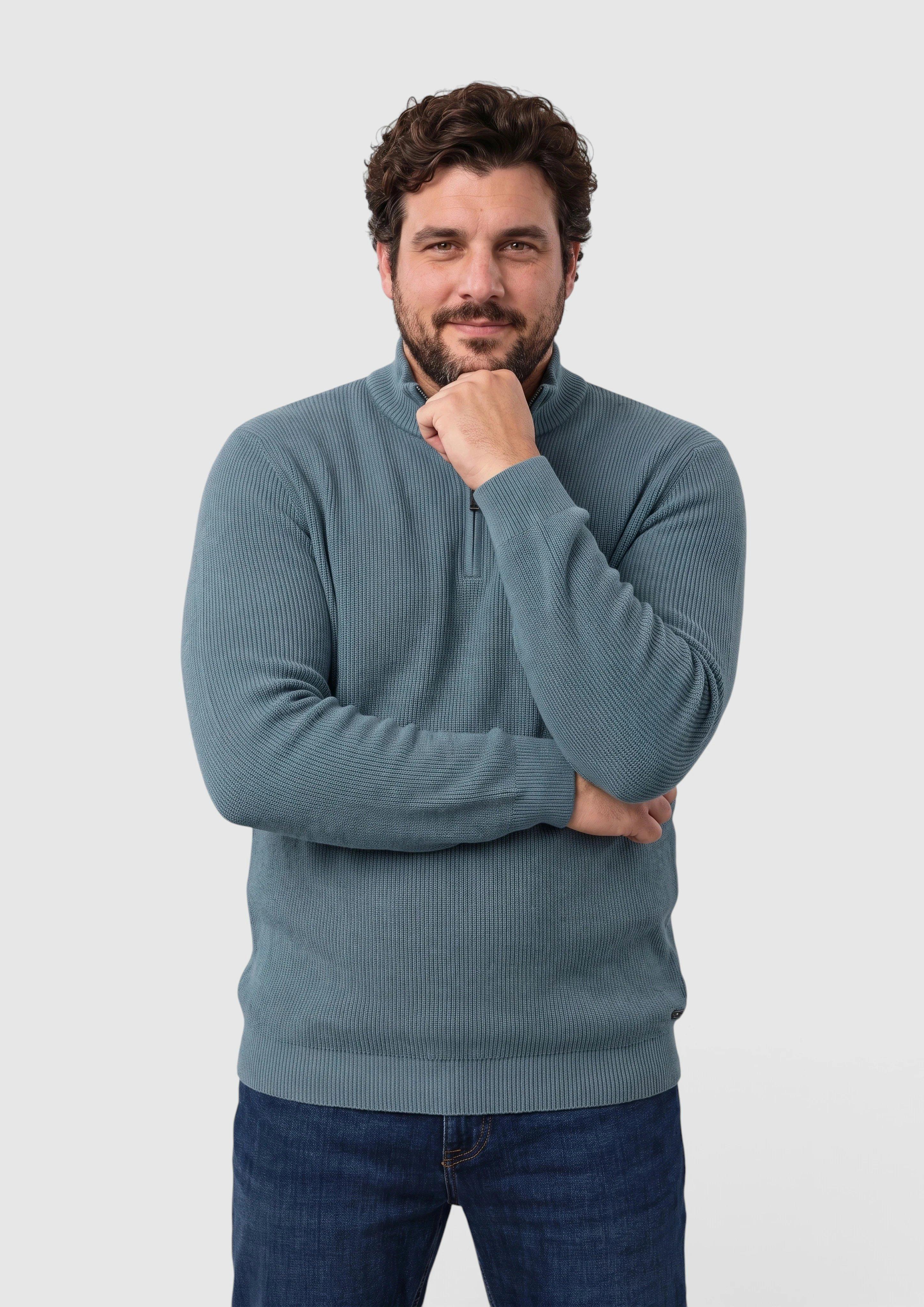Strickpullover in Farbe blau von s.Oliver Men Big Sizes