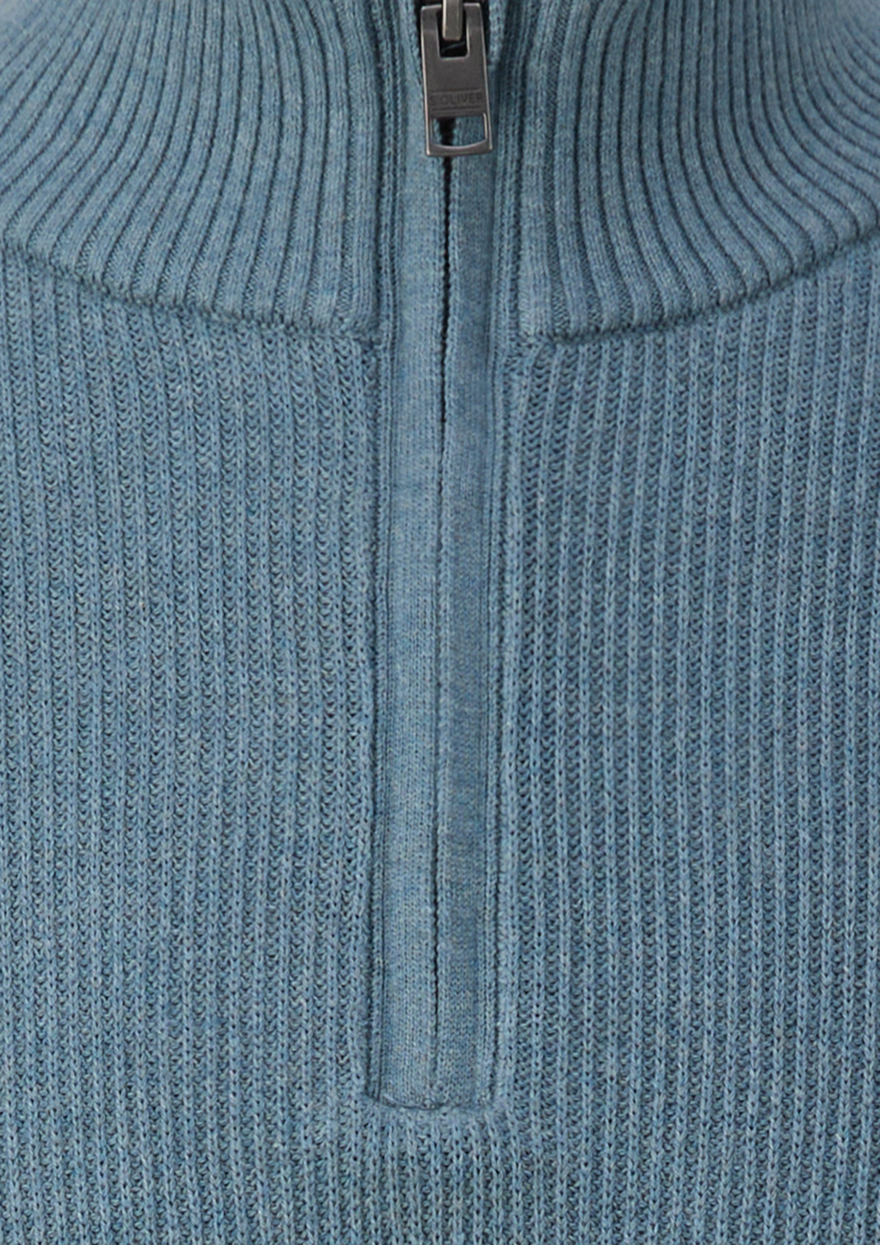 Mężczyźni Sweter z dzianiny w kolorze niebieski od s.Oliver Men Tall Sizes