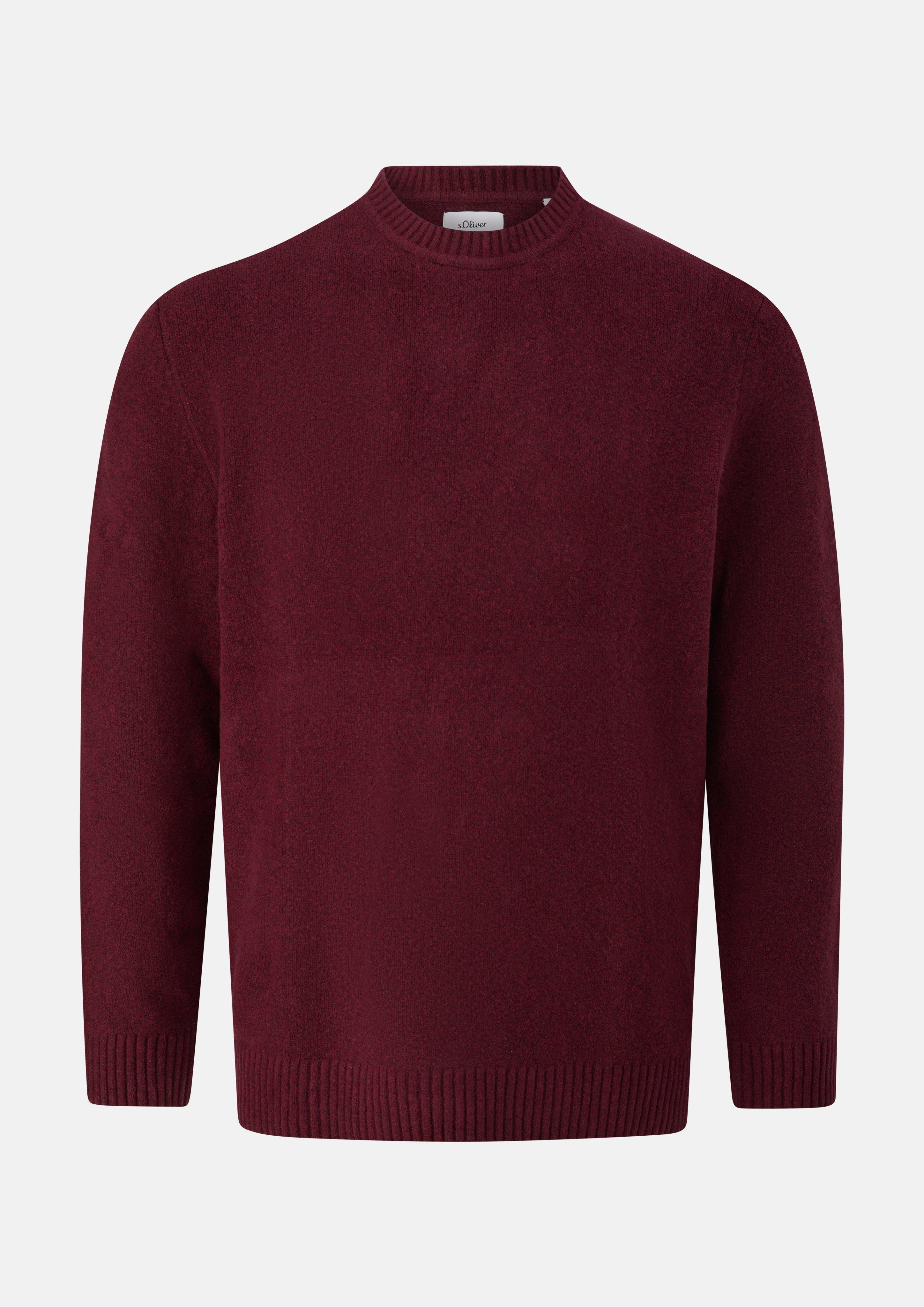 Strickpullover in Farbe bordeaux von s.Oliver Men Big Sizes