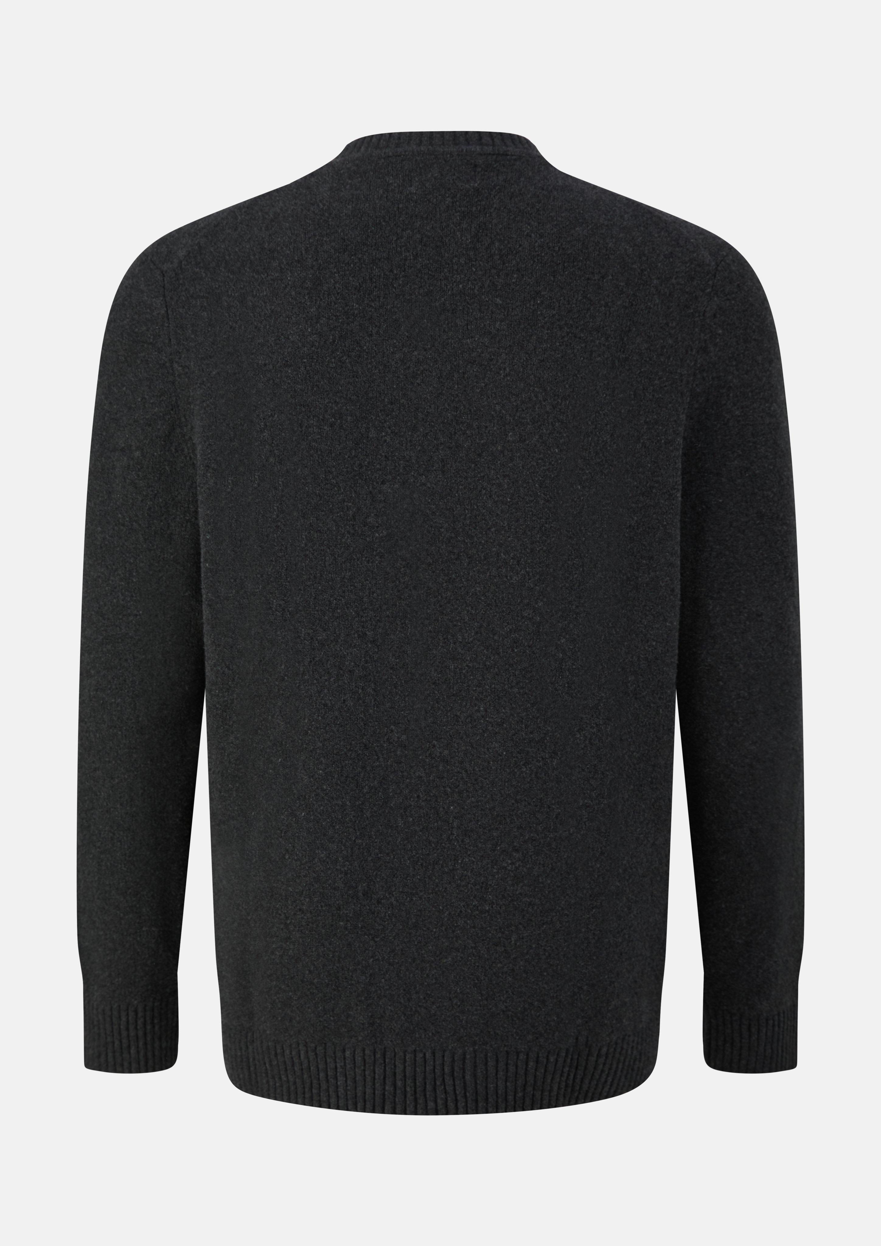 Men Knitted pullover in black by s.Oliver Men Big Sizes