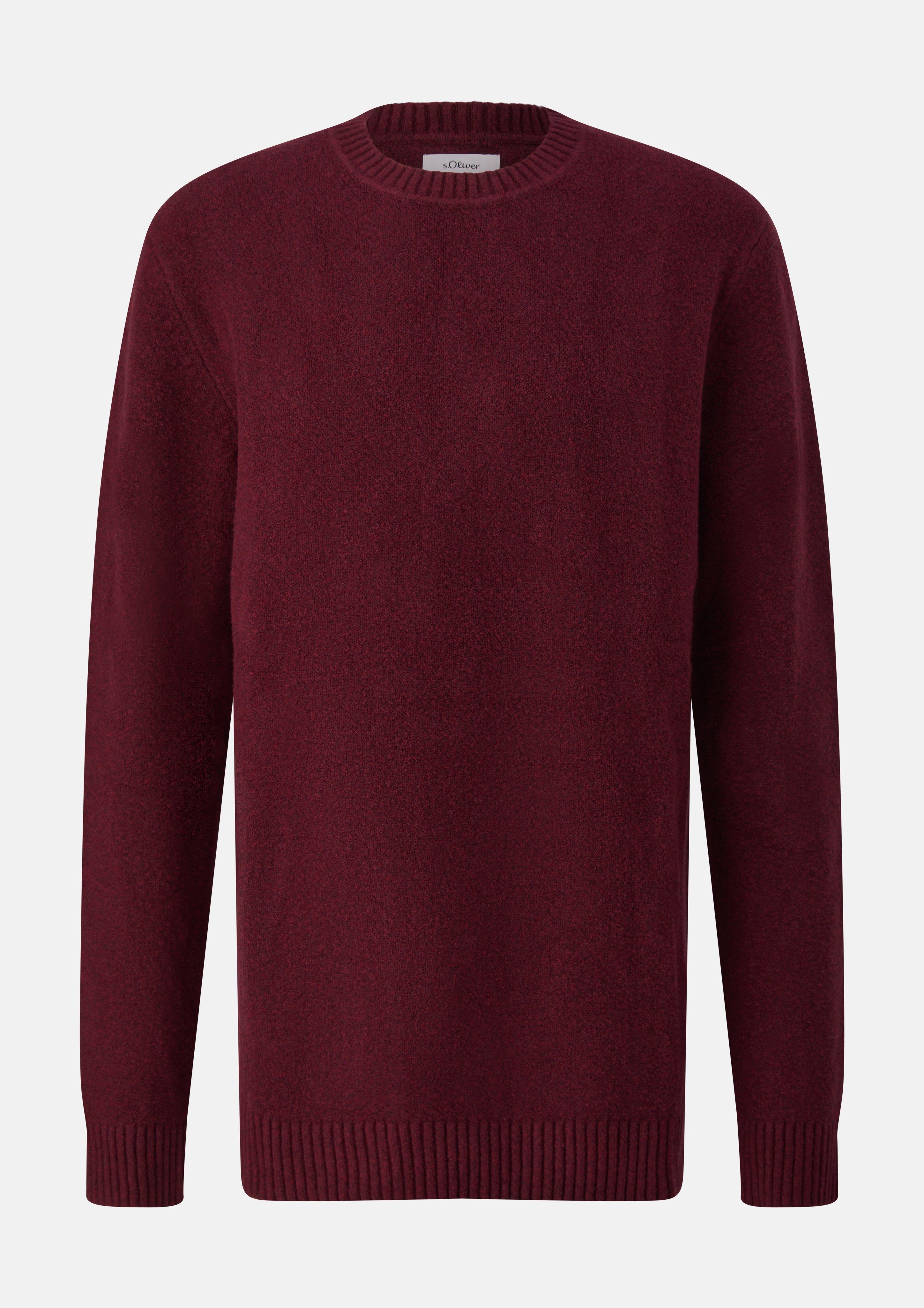 Hommes Pull en maille en rouge de s.Oliver Men Tall Sizes