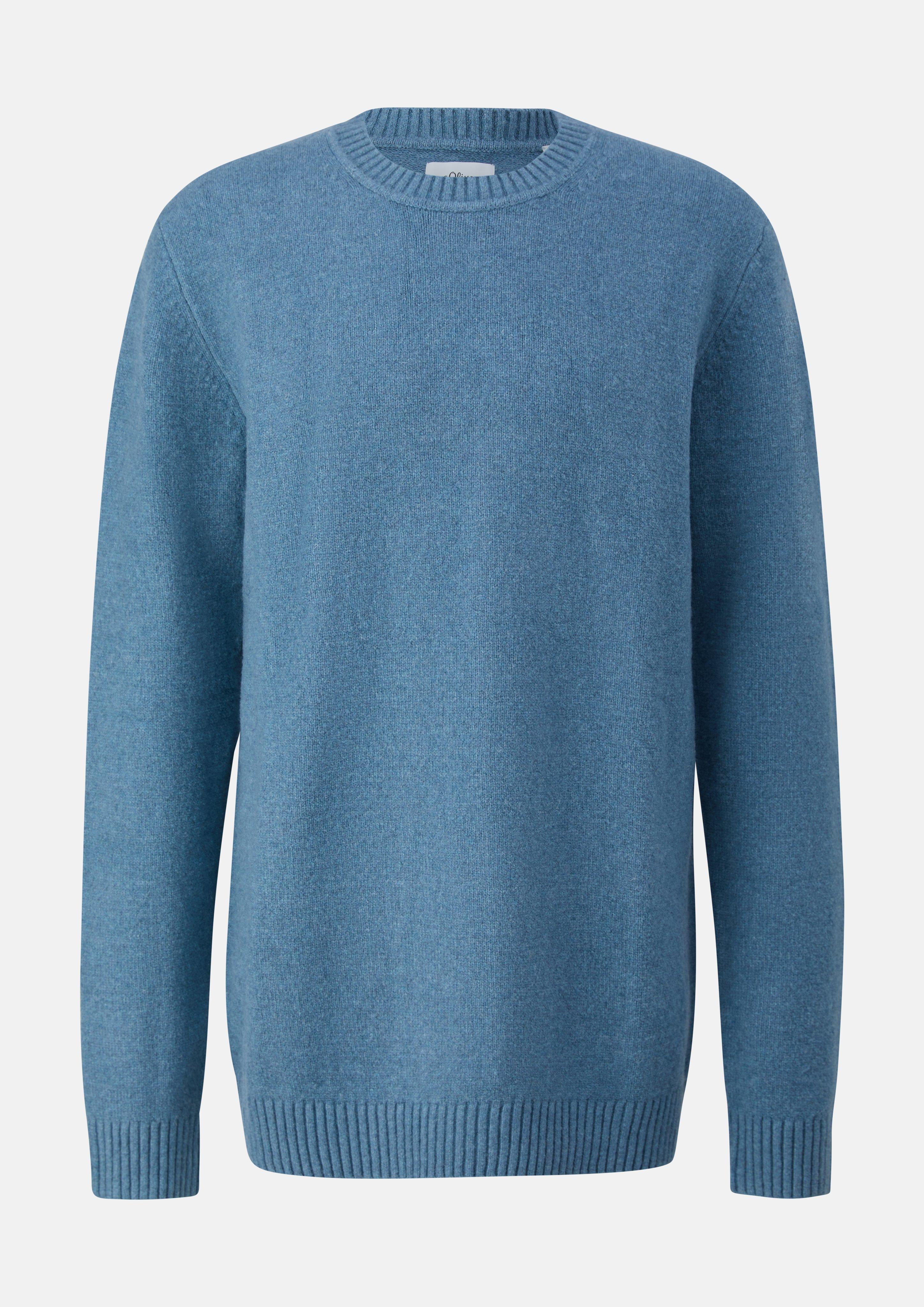 Pull en tricot en bleu de s.Oliver Men Tall Sizes