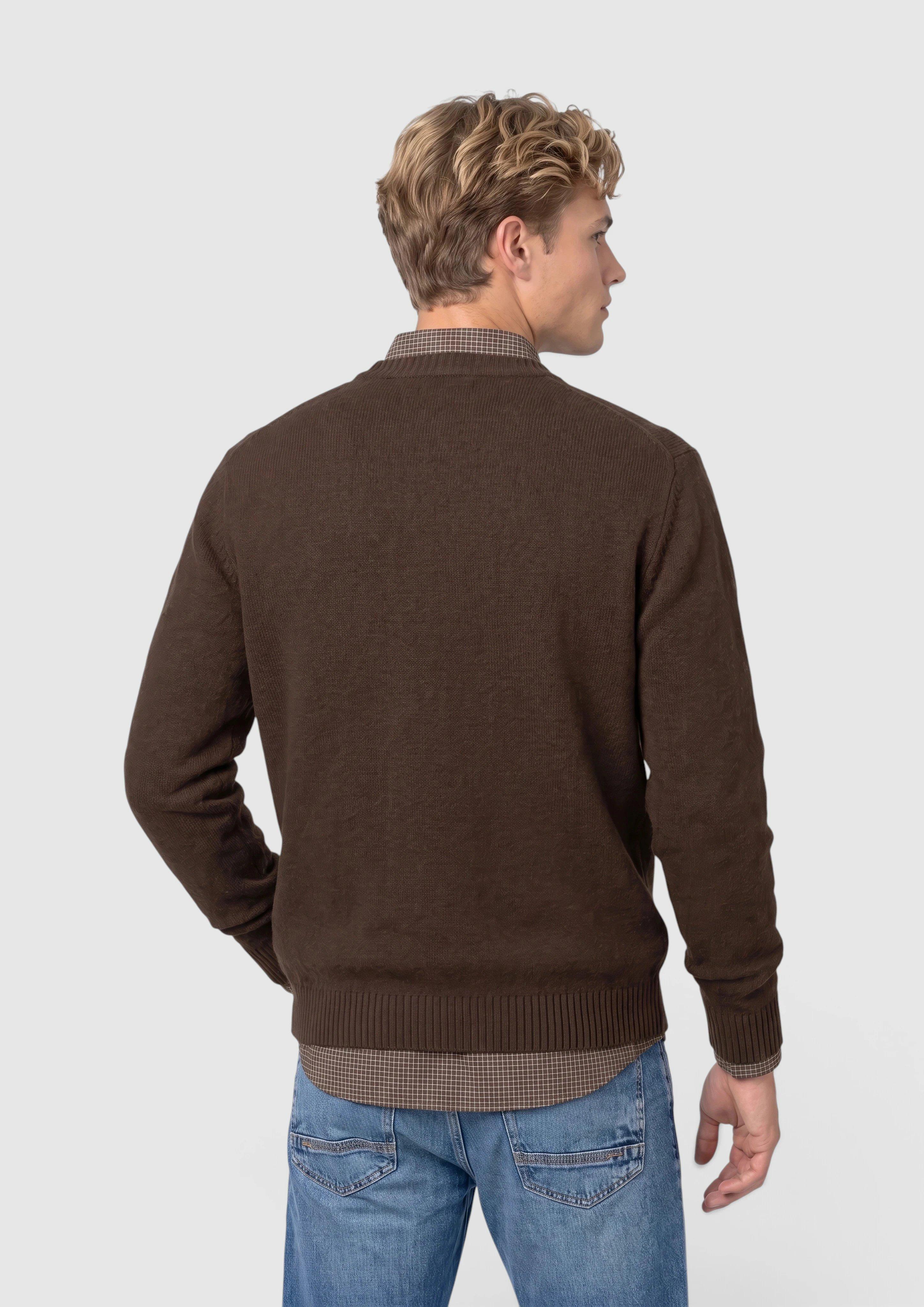 Hommes Pull en maille en brun de s.Oliver Men Tall Sizes