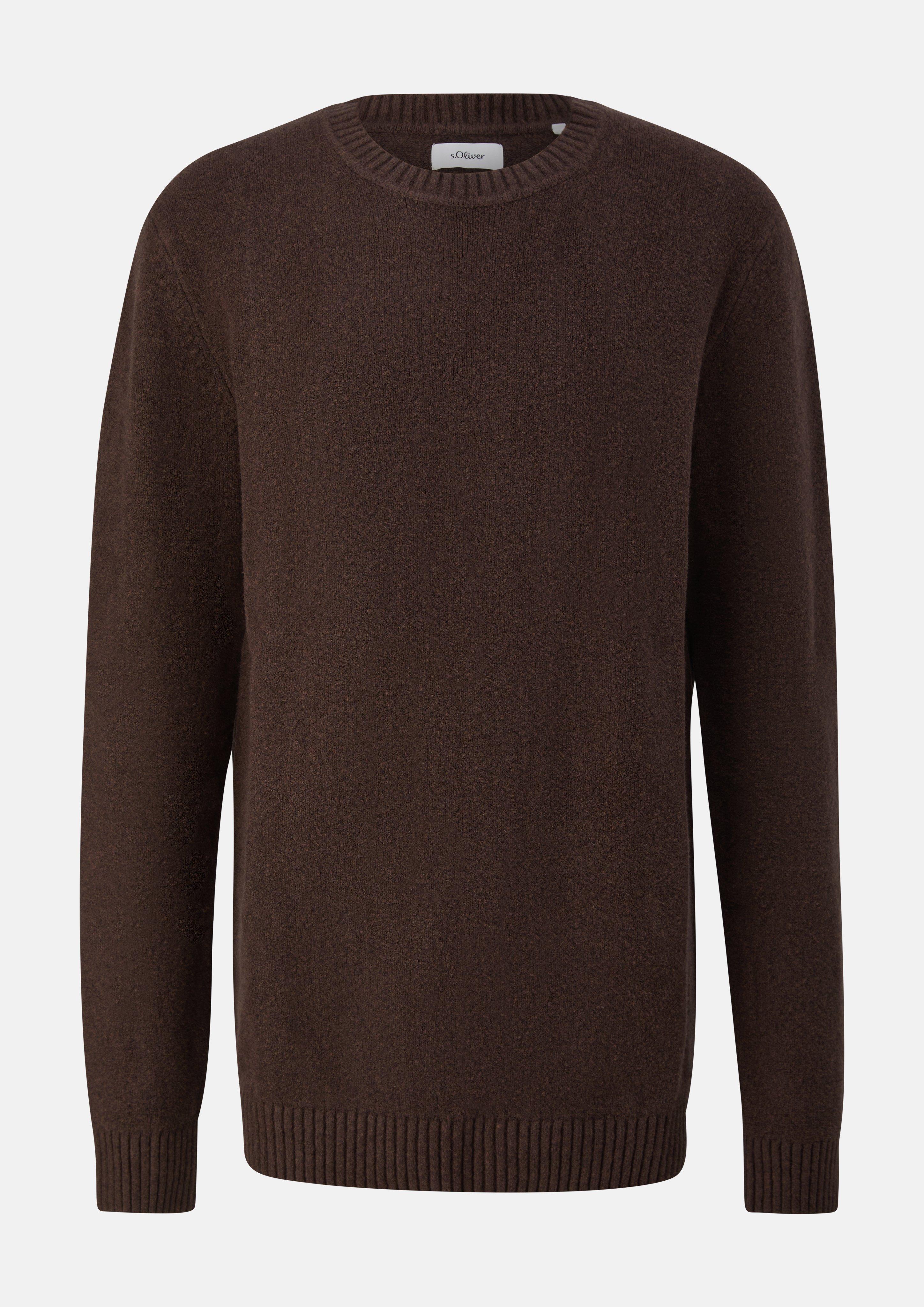 Hommes Pull en maille en brun de s.Oliver Men Tall Sizes