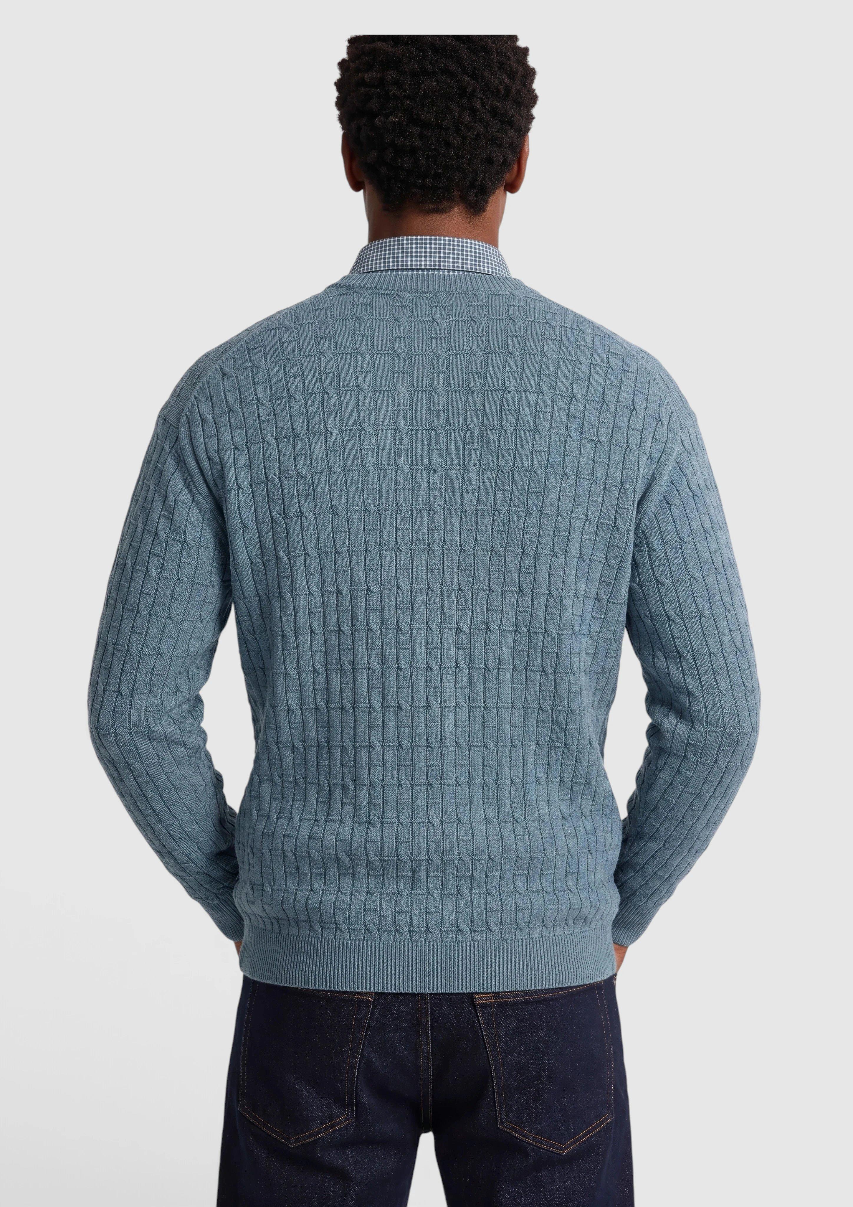 Hommes Pull en maille en bleu de s.Oliver Men Tall Sizes