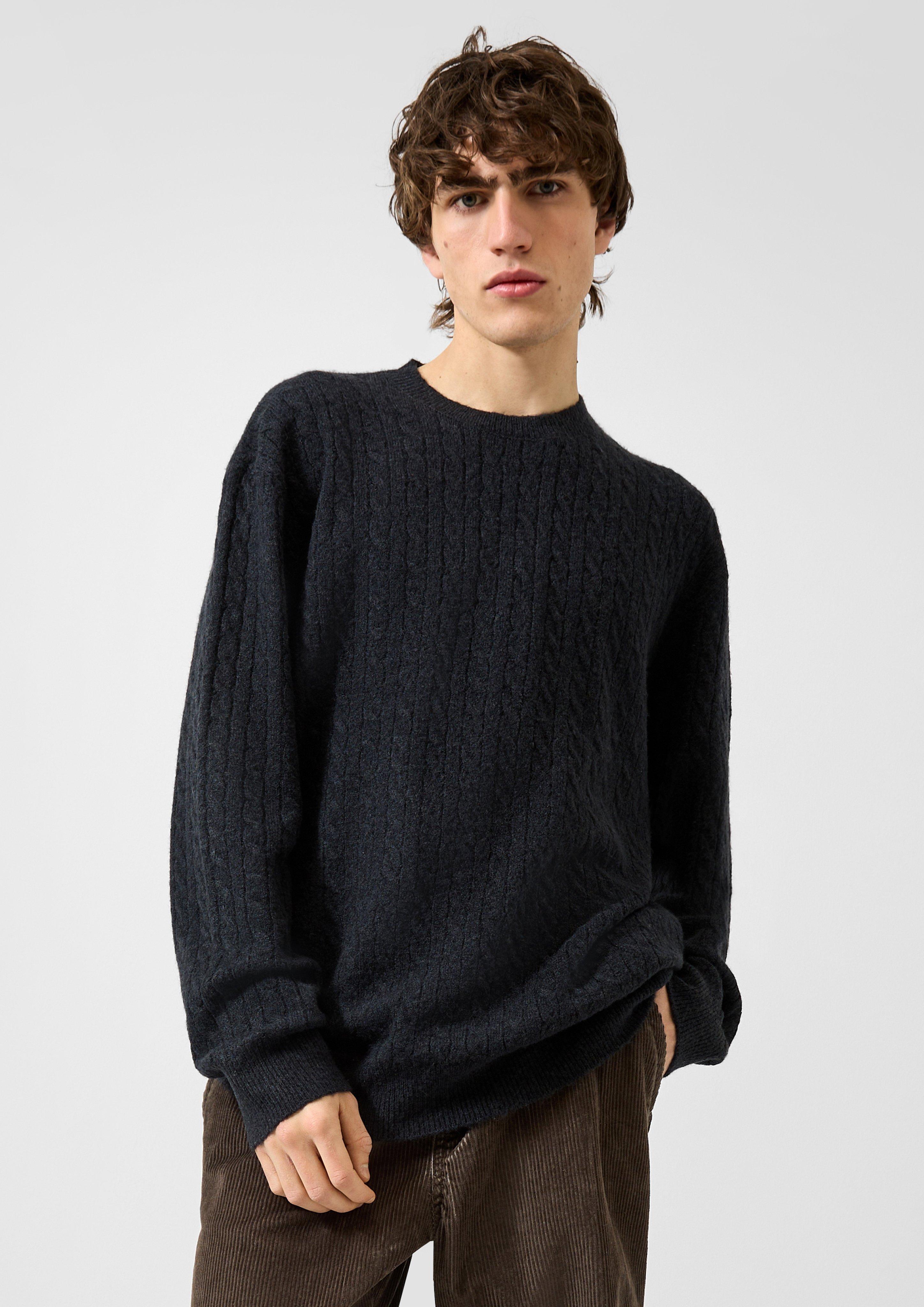 Pull en tricot en bleu marine de QS