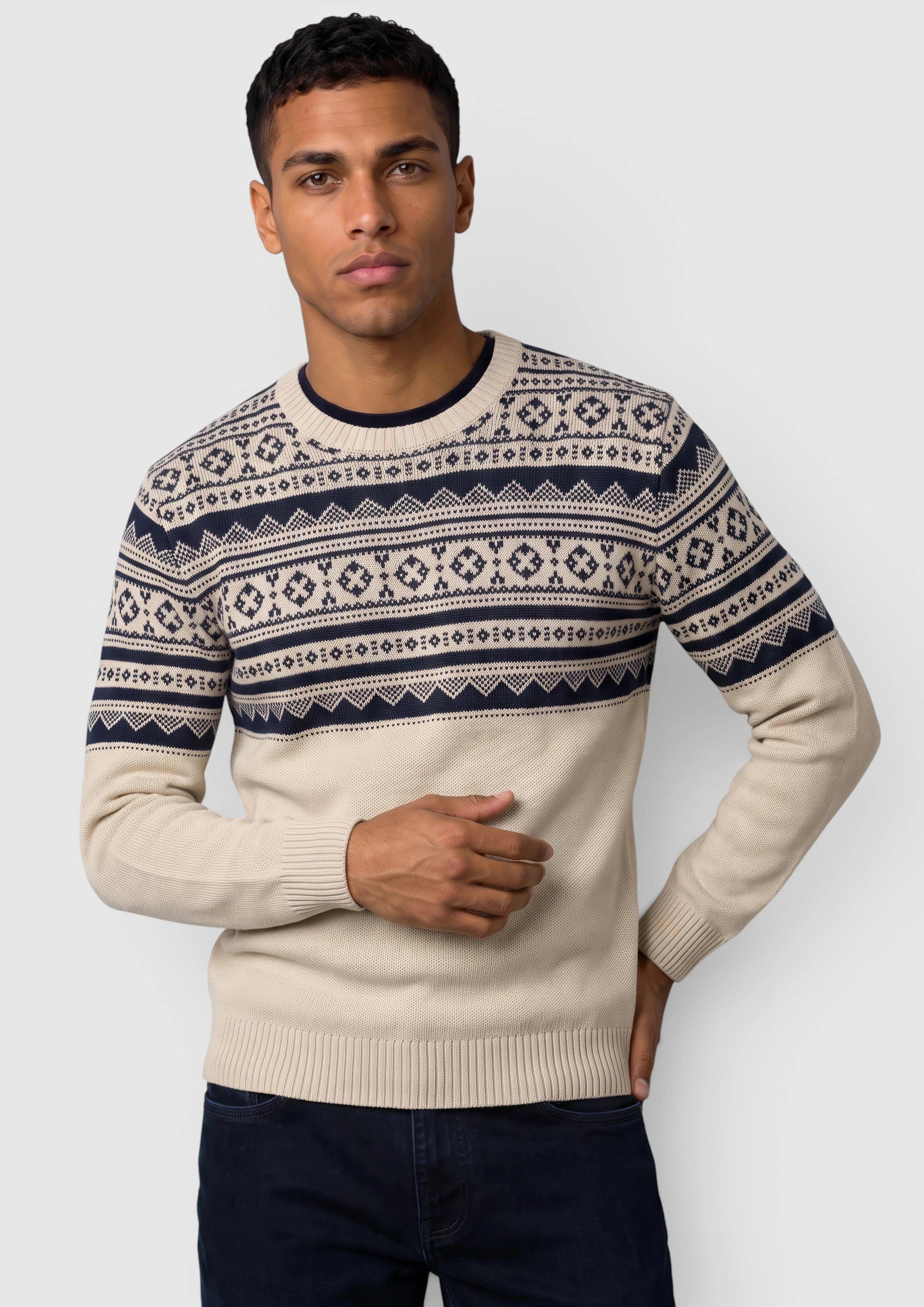 Knitted pullover in beige by s.Oliver
