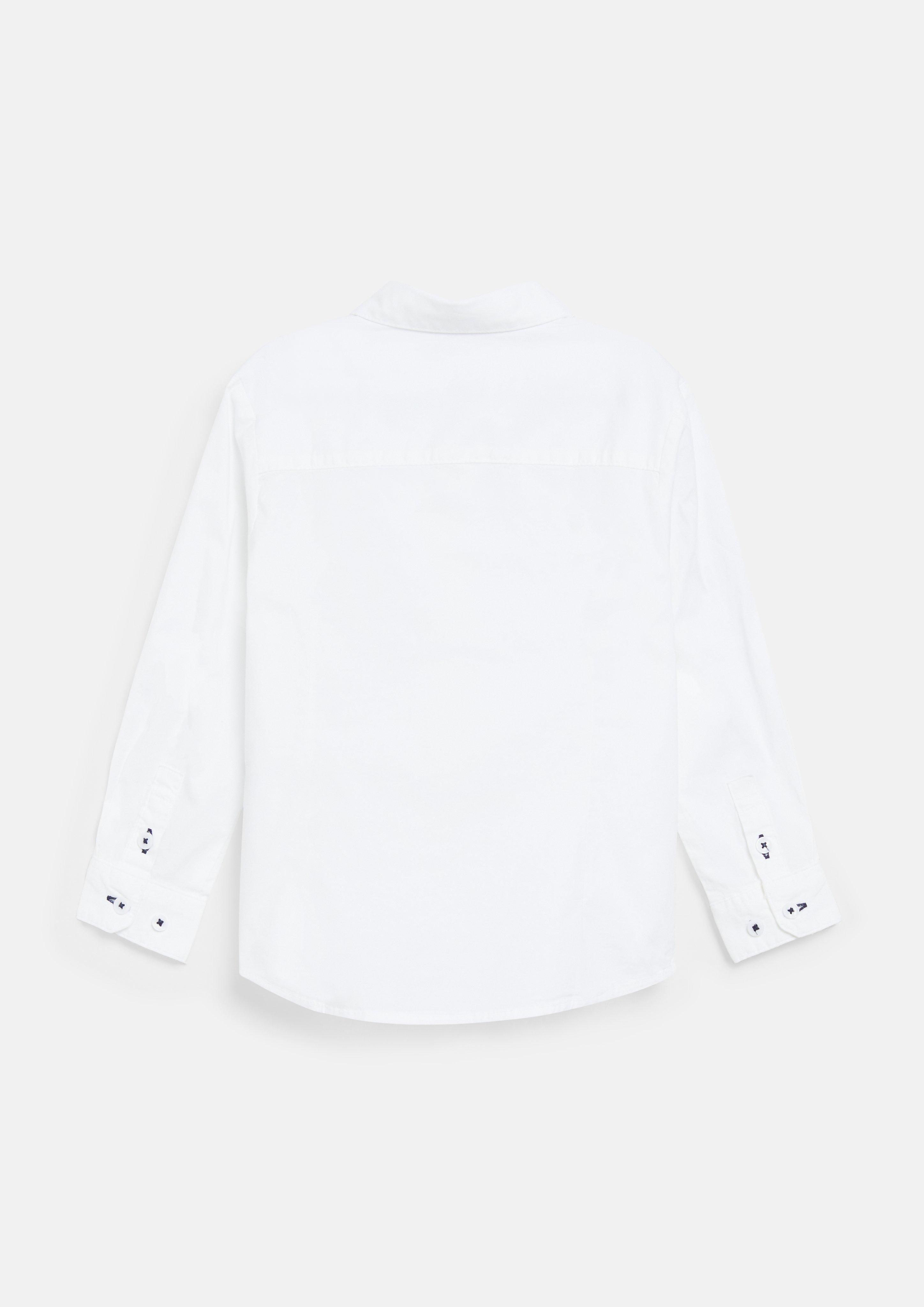 Kids Formal shirt with detachable bow tie in white by s.Oliver