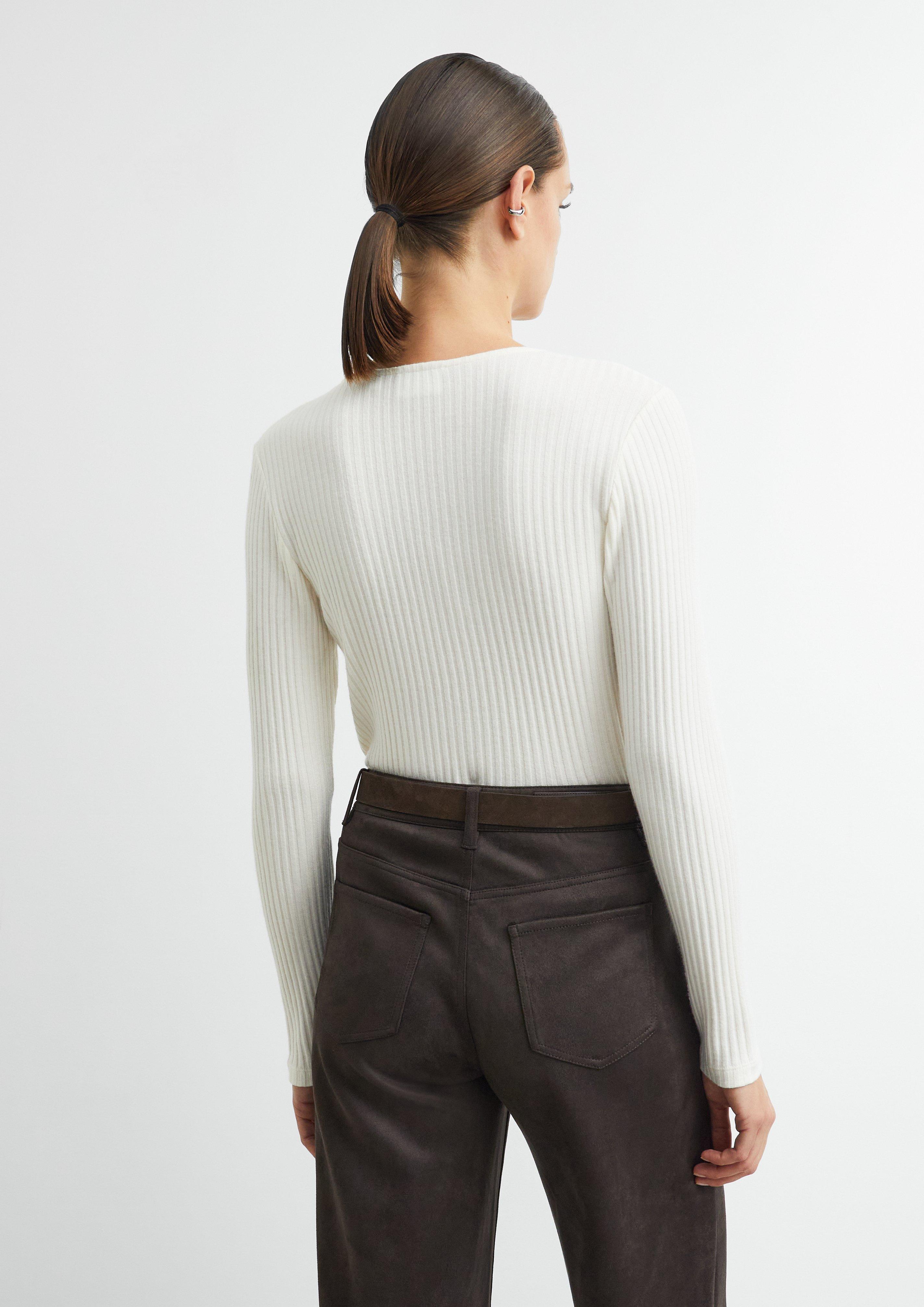 T-Shirt in creme von COMMA