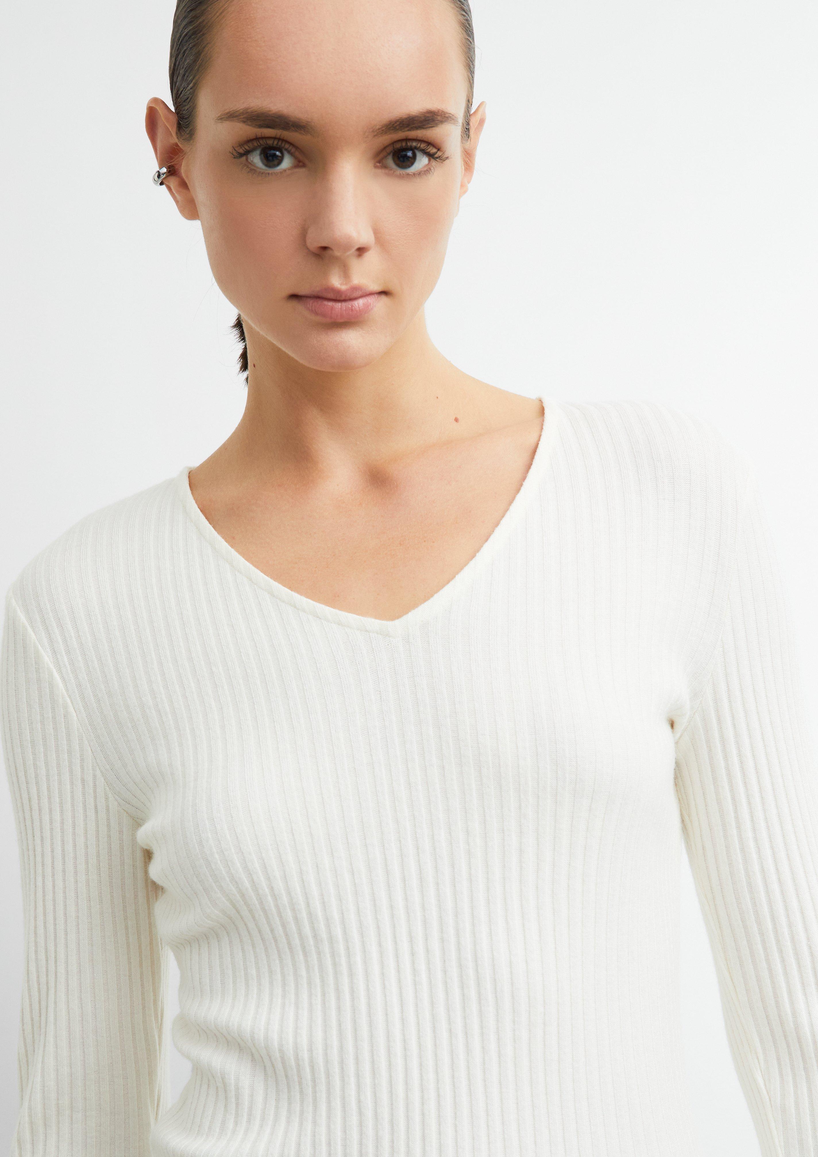 T-Shirt in creme von COMMA