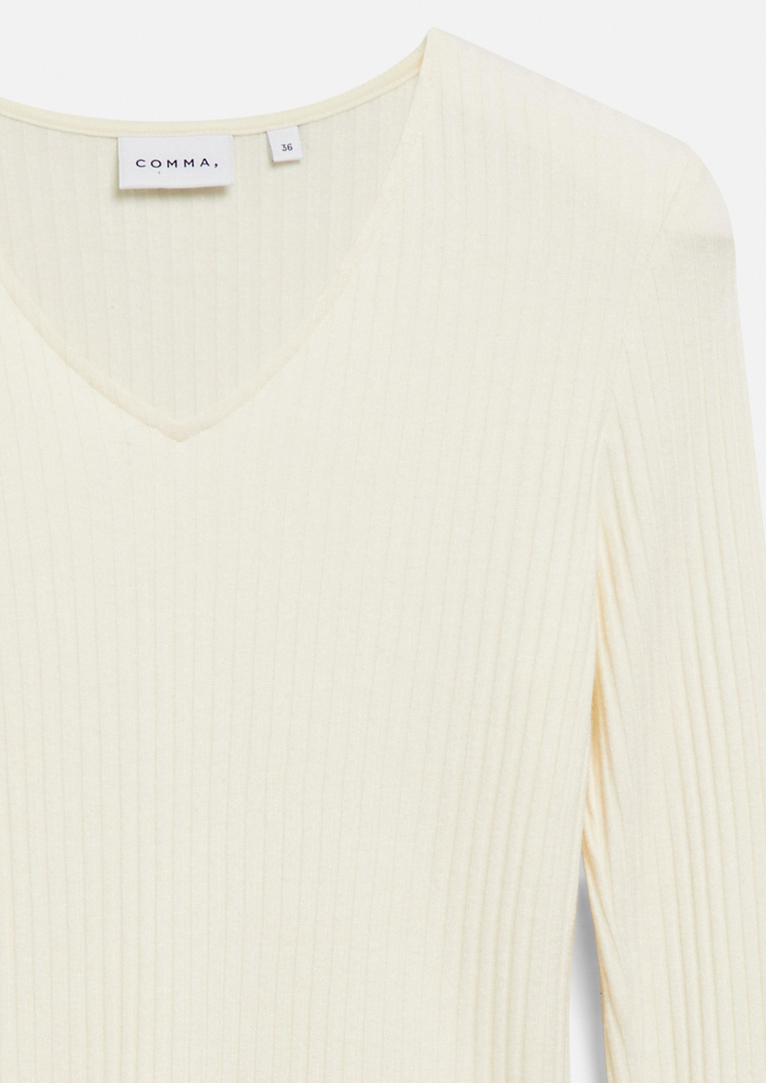 T-Shirt in creme von COMMA