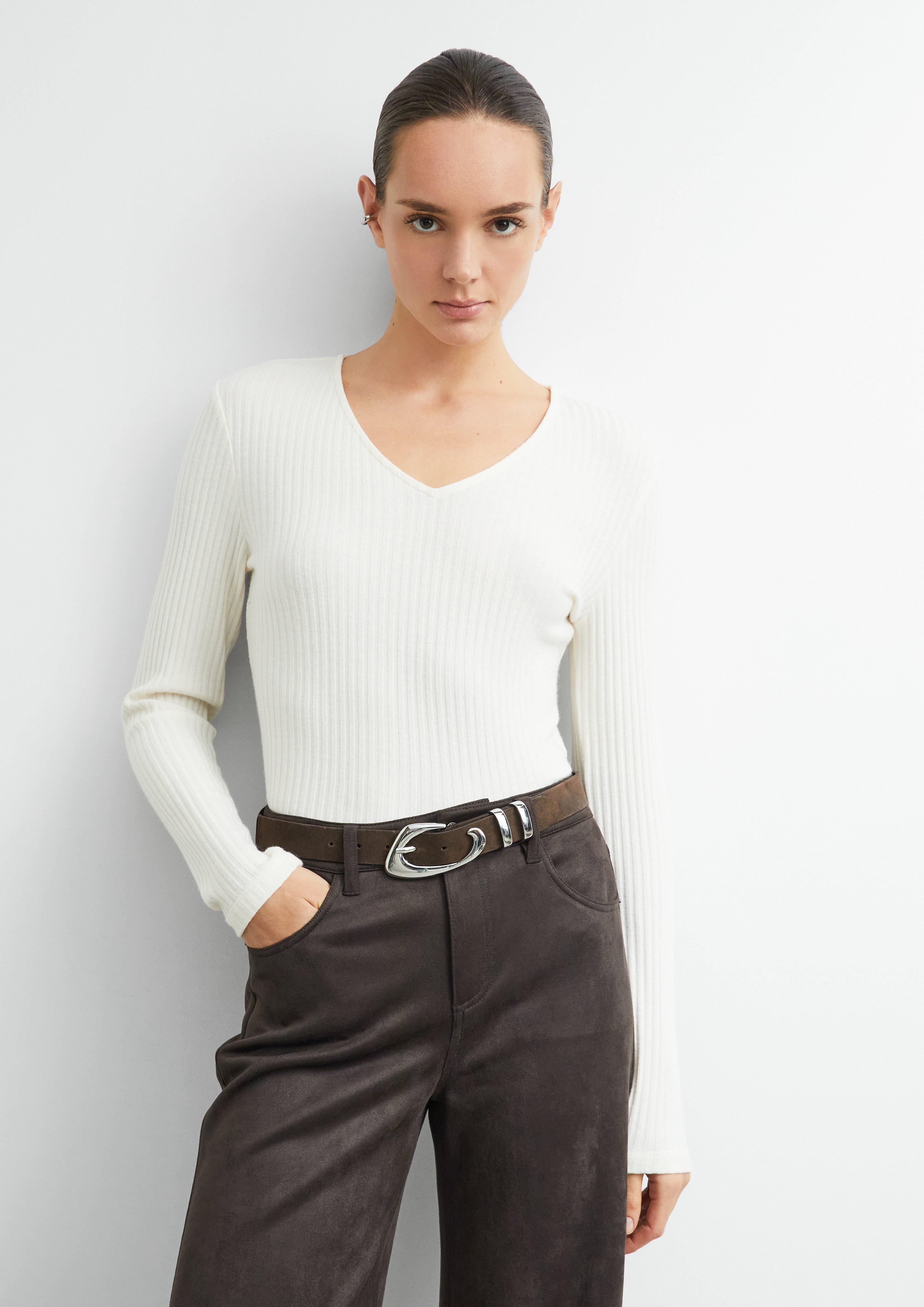 T-Shirt in creme von COMMA
